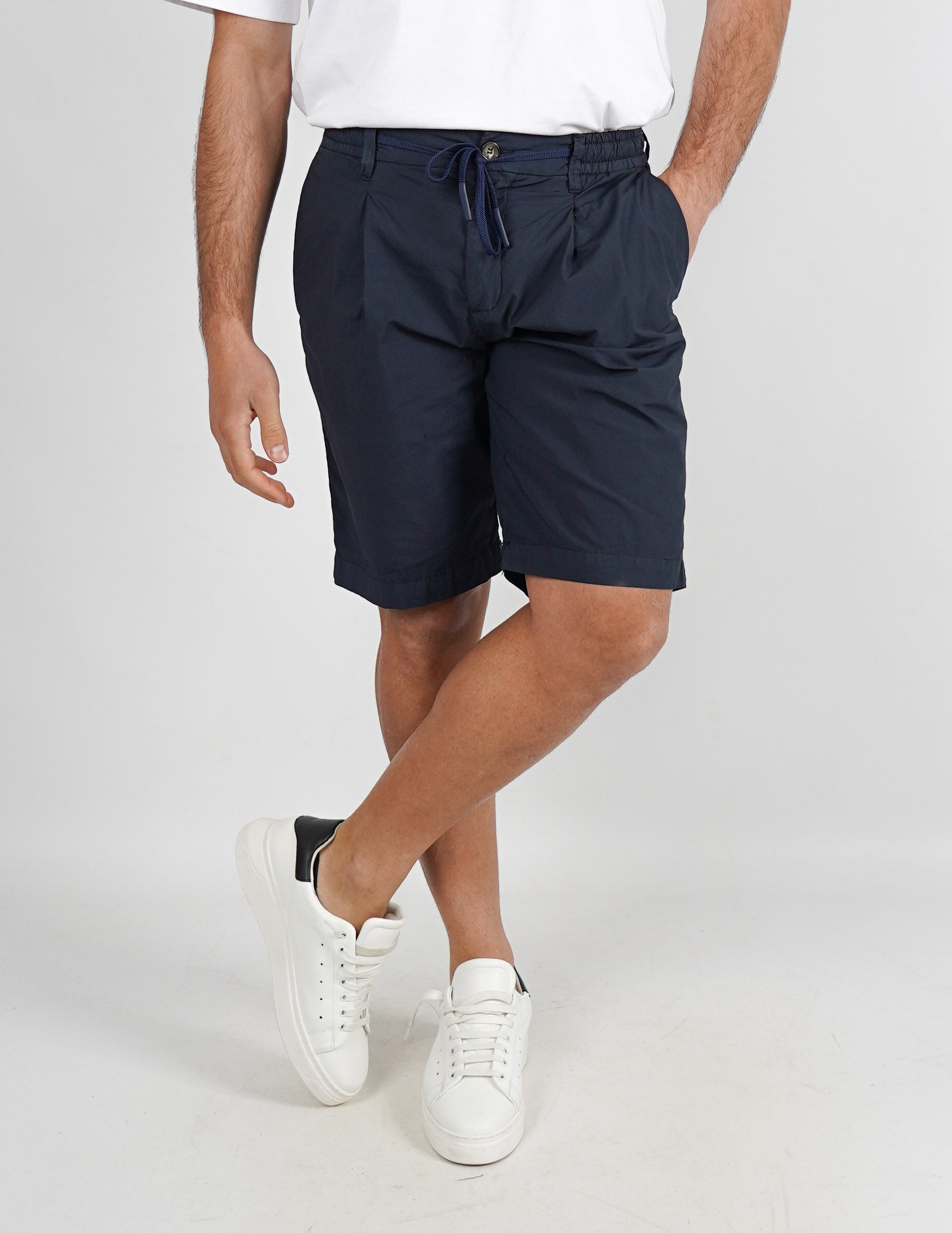 bermuda in cotone con coulisse