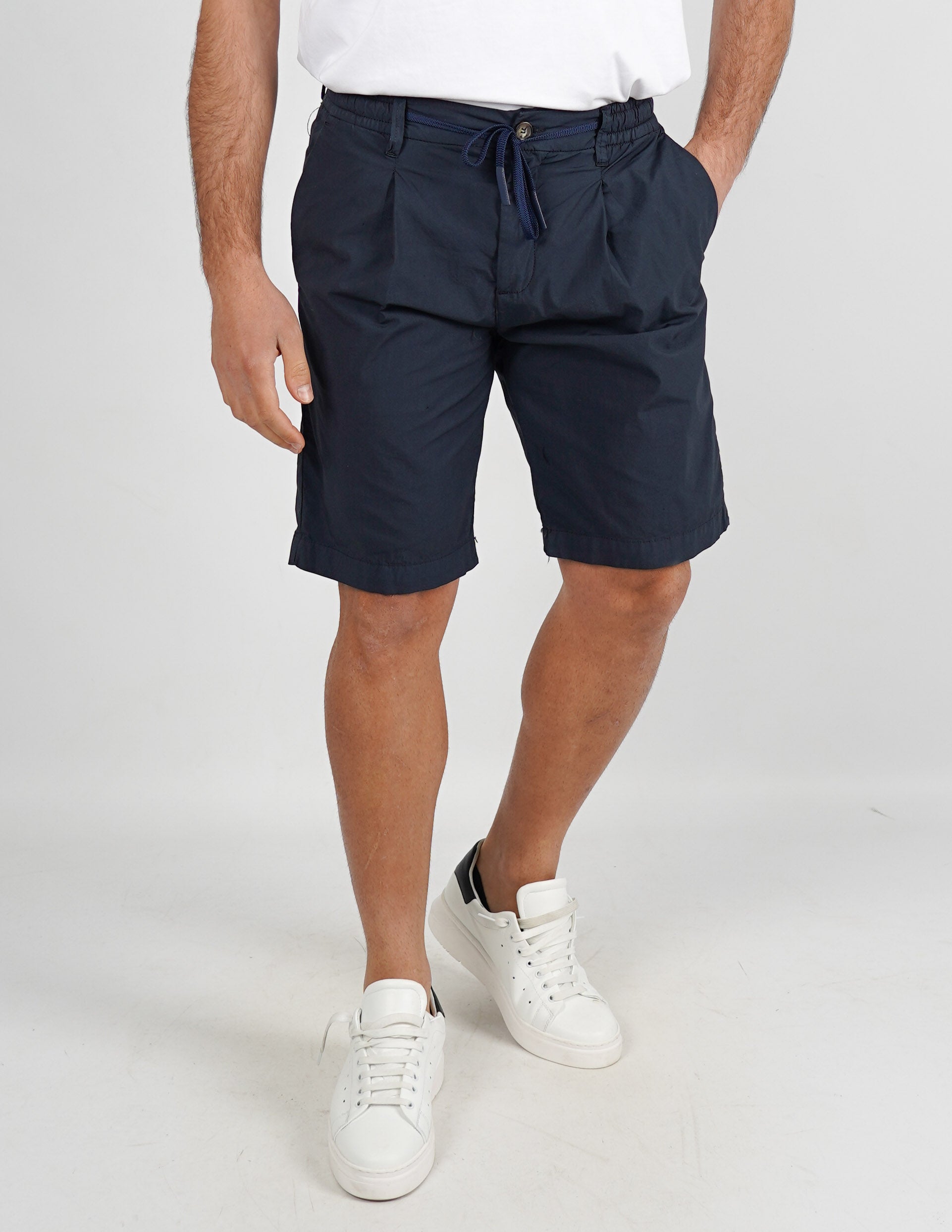 bermuda in cotone con coulisse