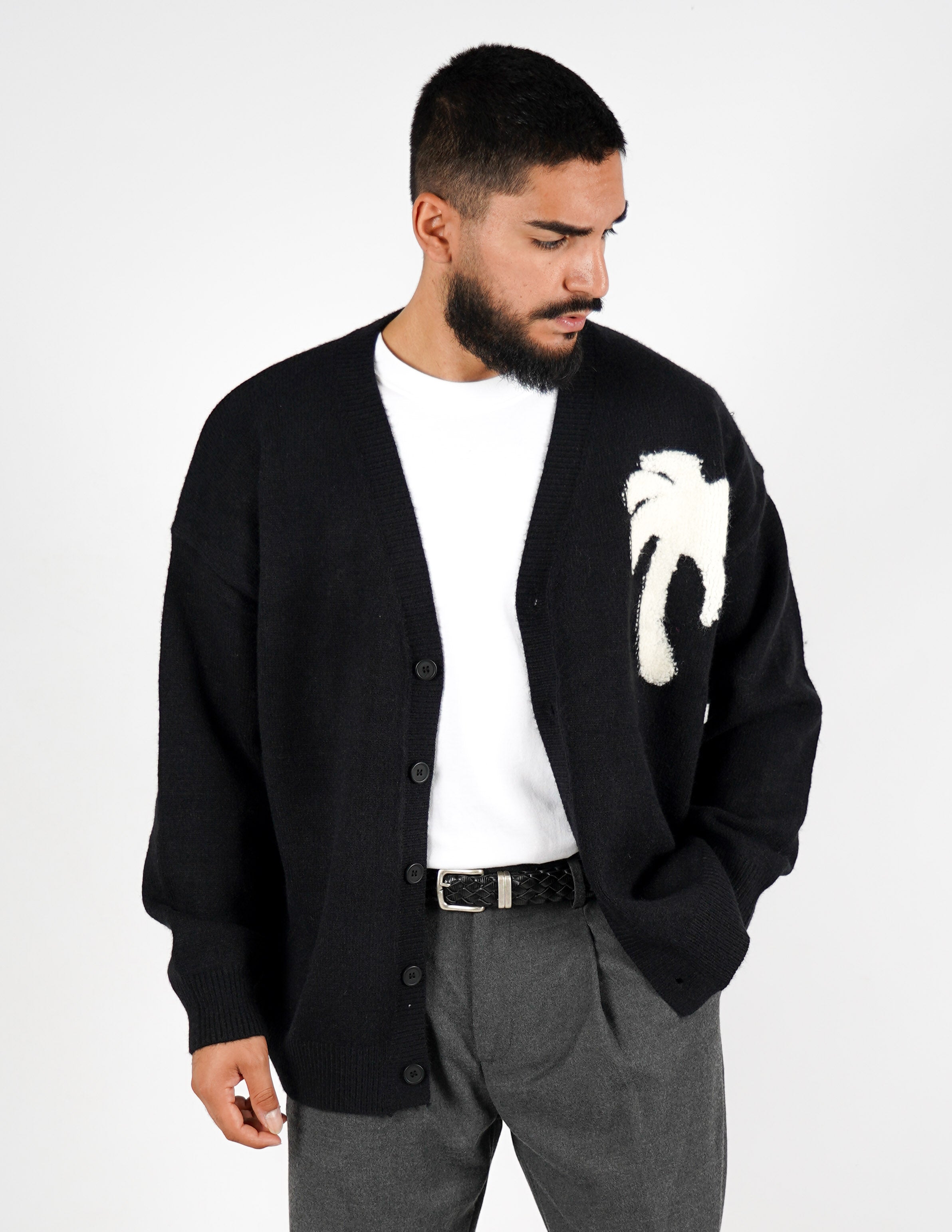 Cardigan Over con ricamo