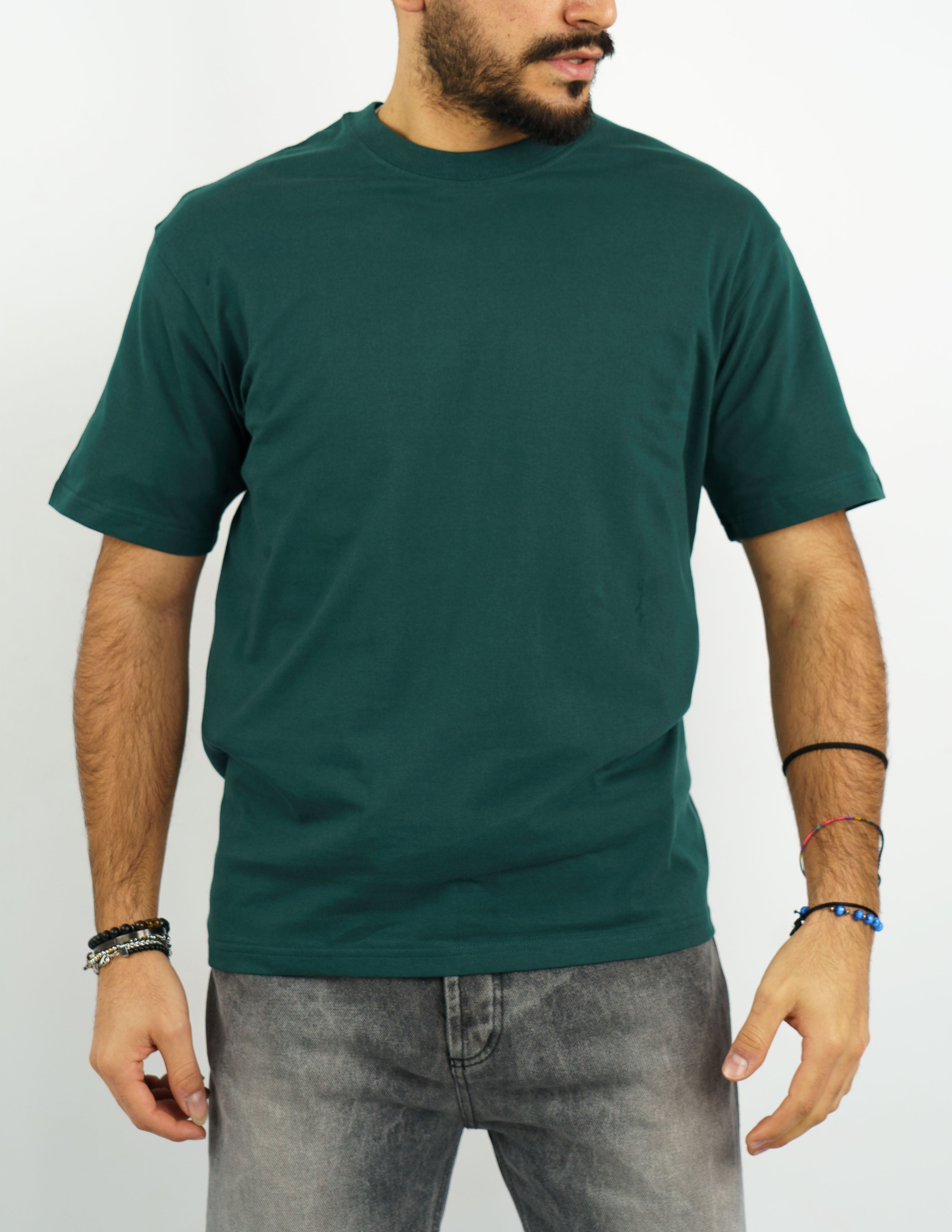 t-shirt manica corta girocollo in cotone