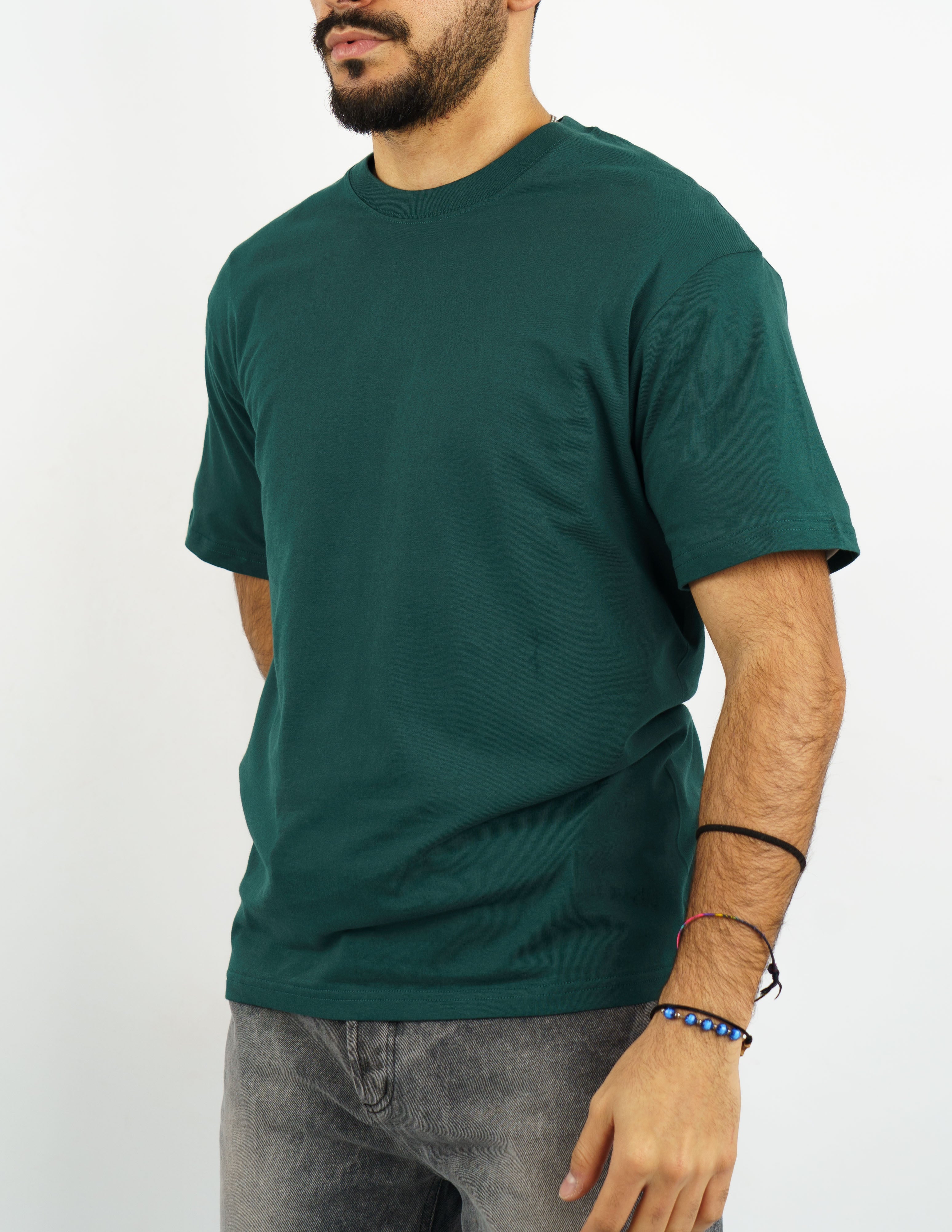 t-shirt manica corta girocollo in cotone