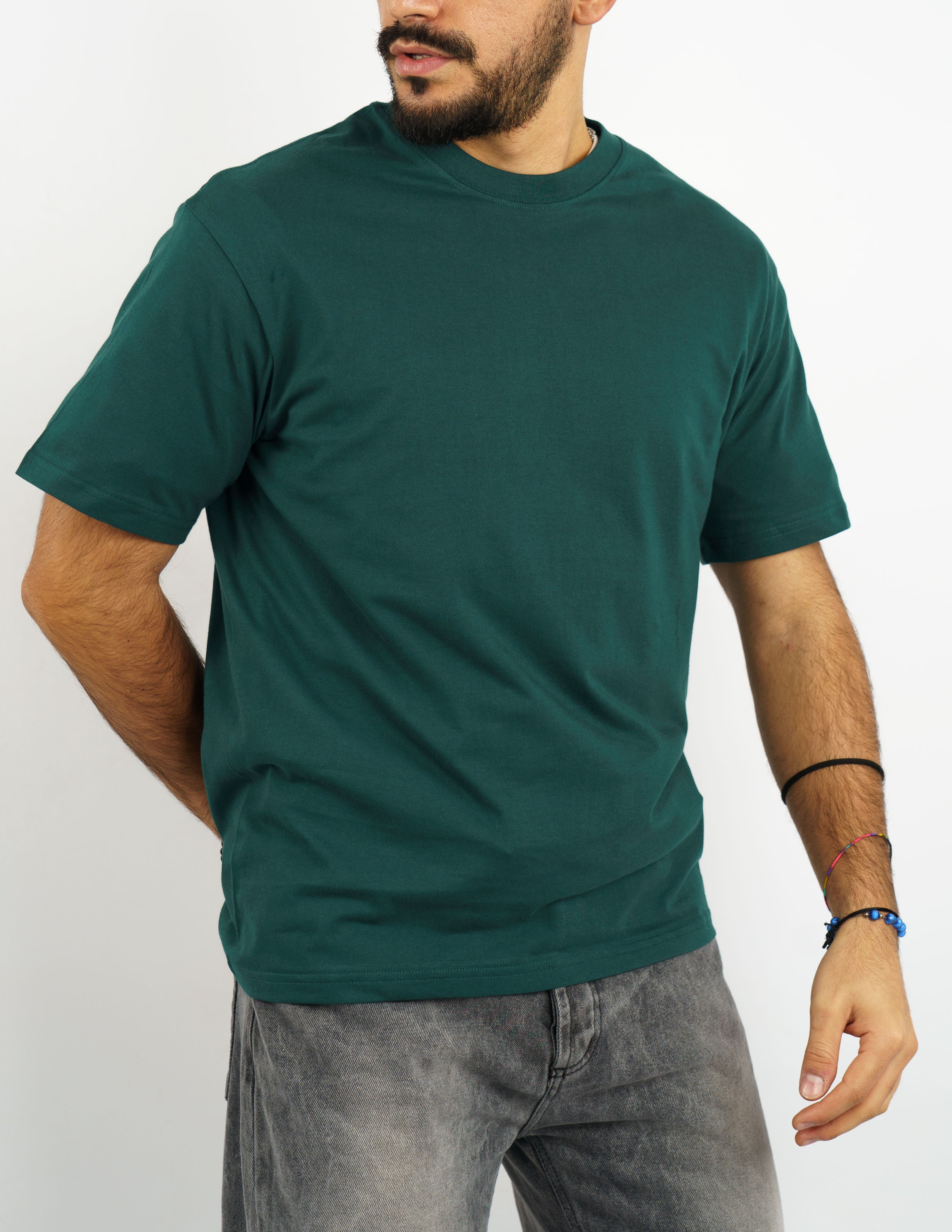t-shirt manica corta girocollo in cotone