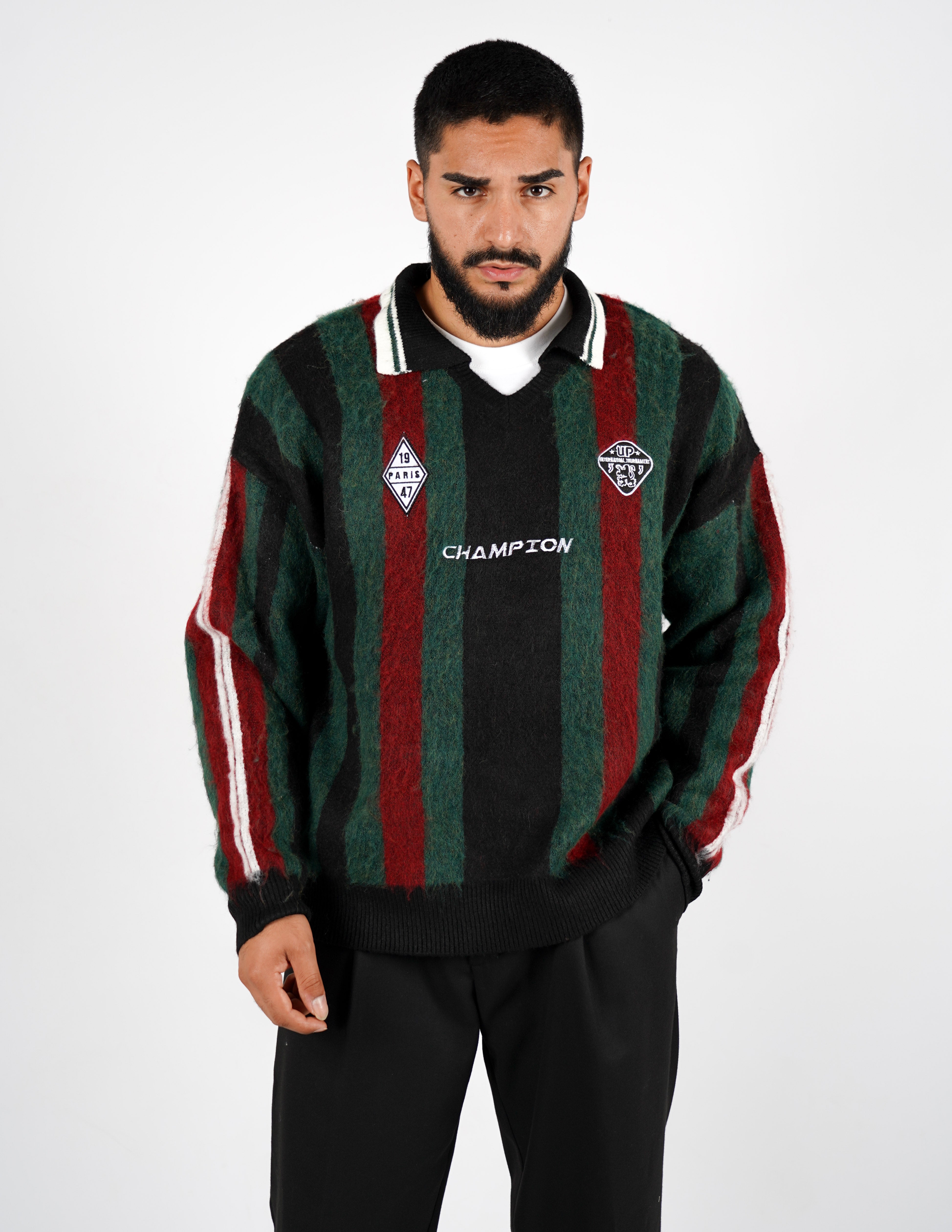 Polo collo aperto collegiale