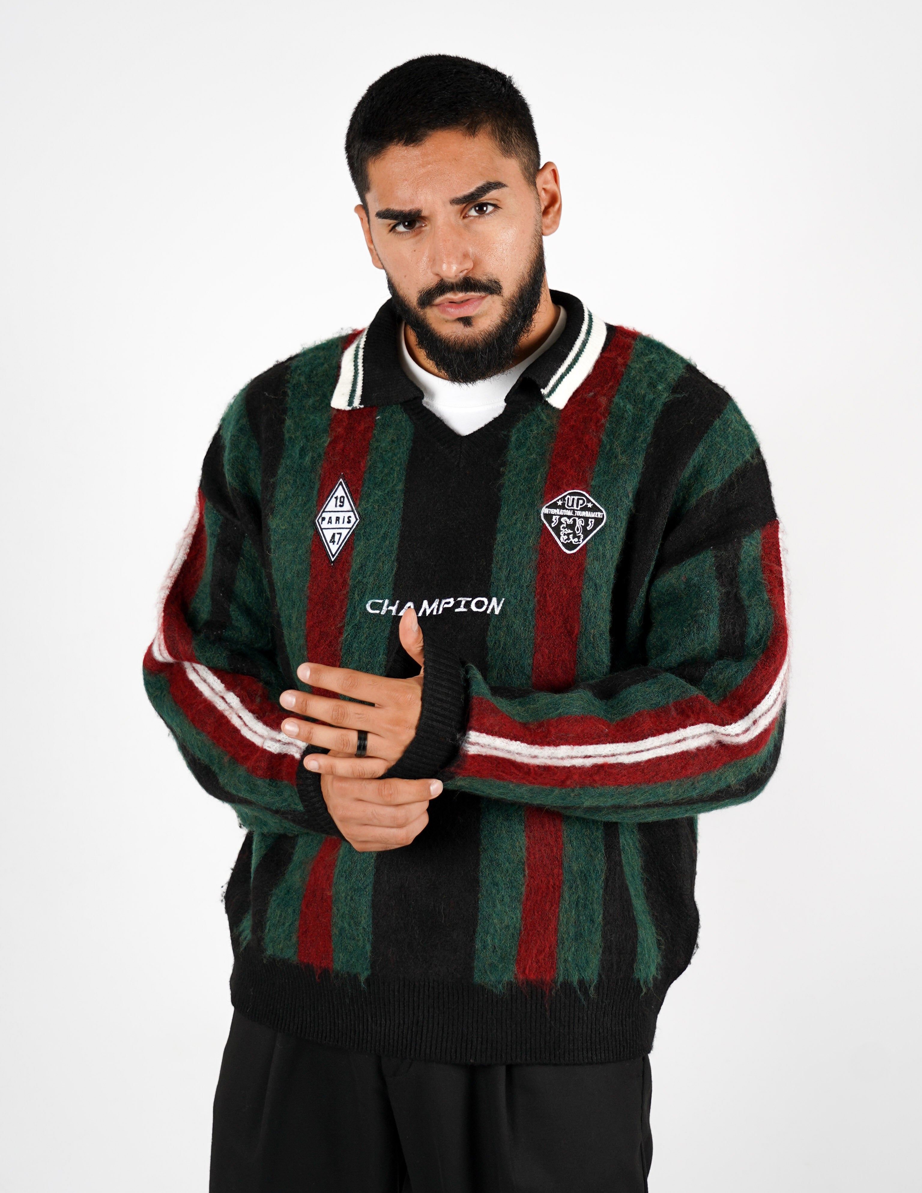 Polo collo aperto collegiale