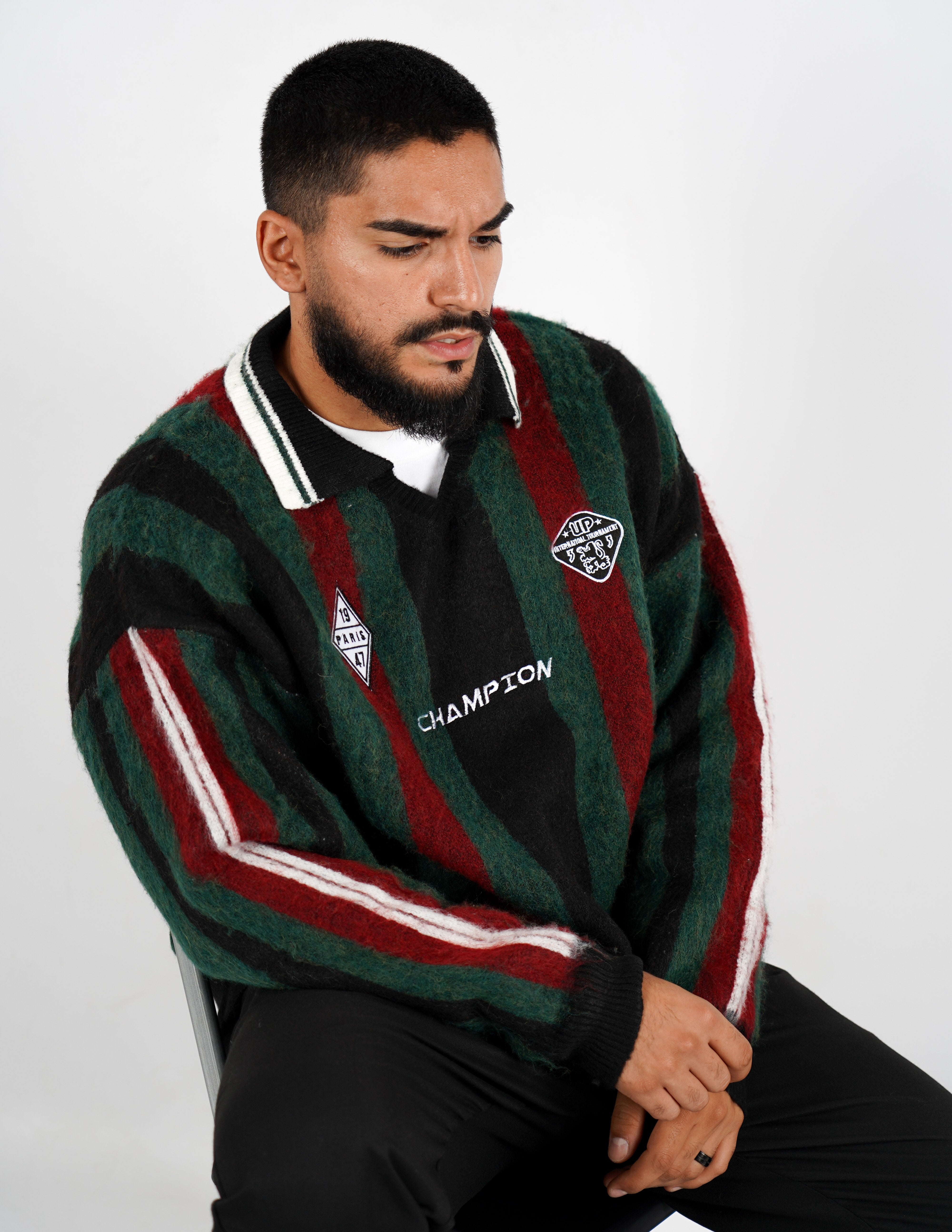 Polo collo aperto collegiale