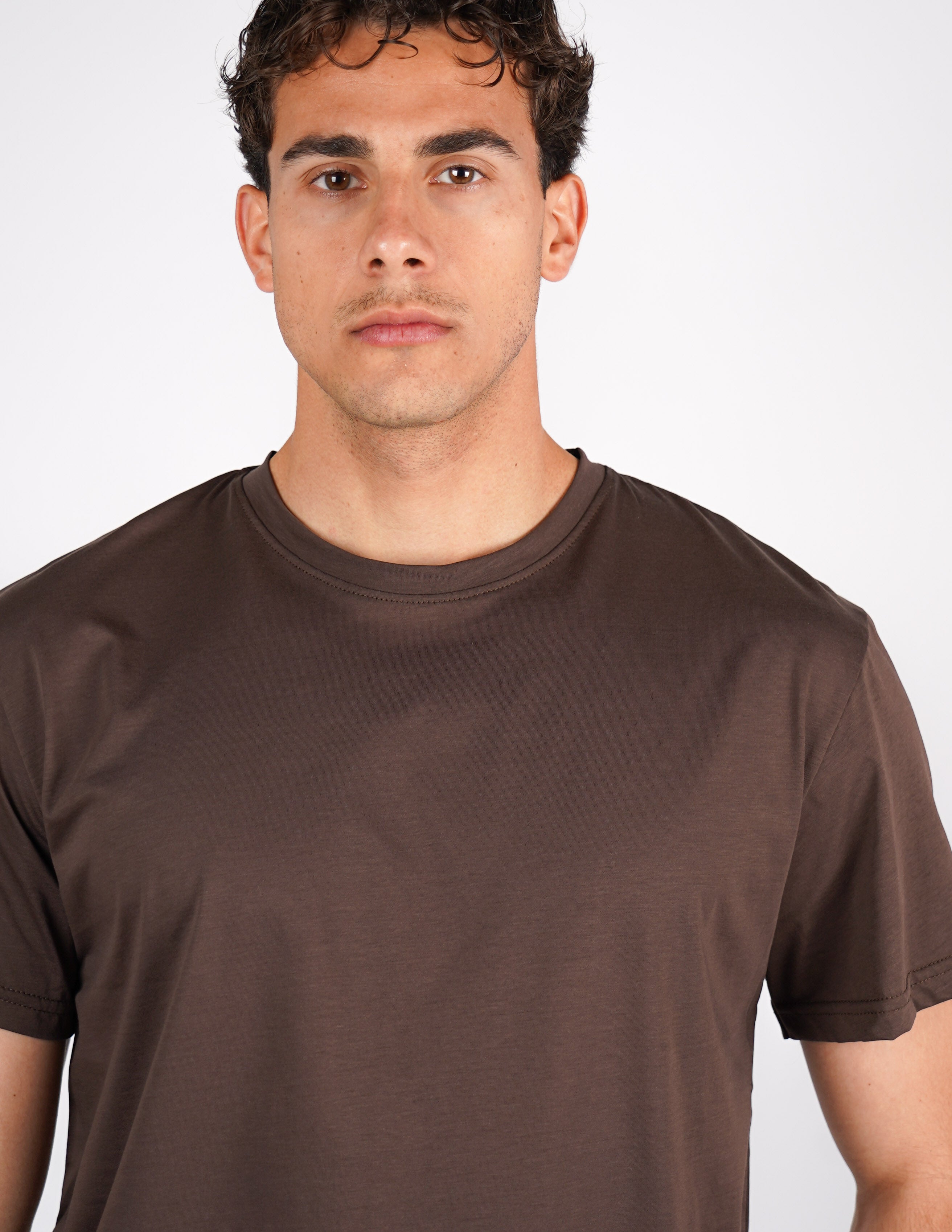 t-shirt girocollo cotone filo di scozia "fine tex"