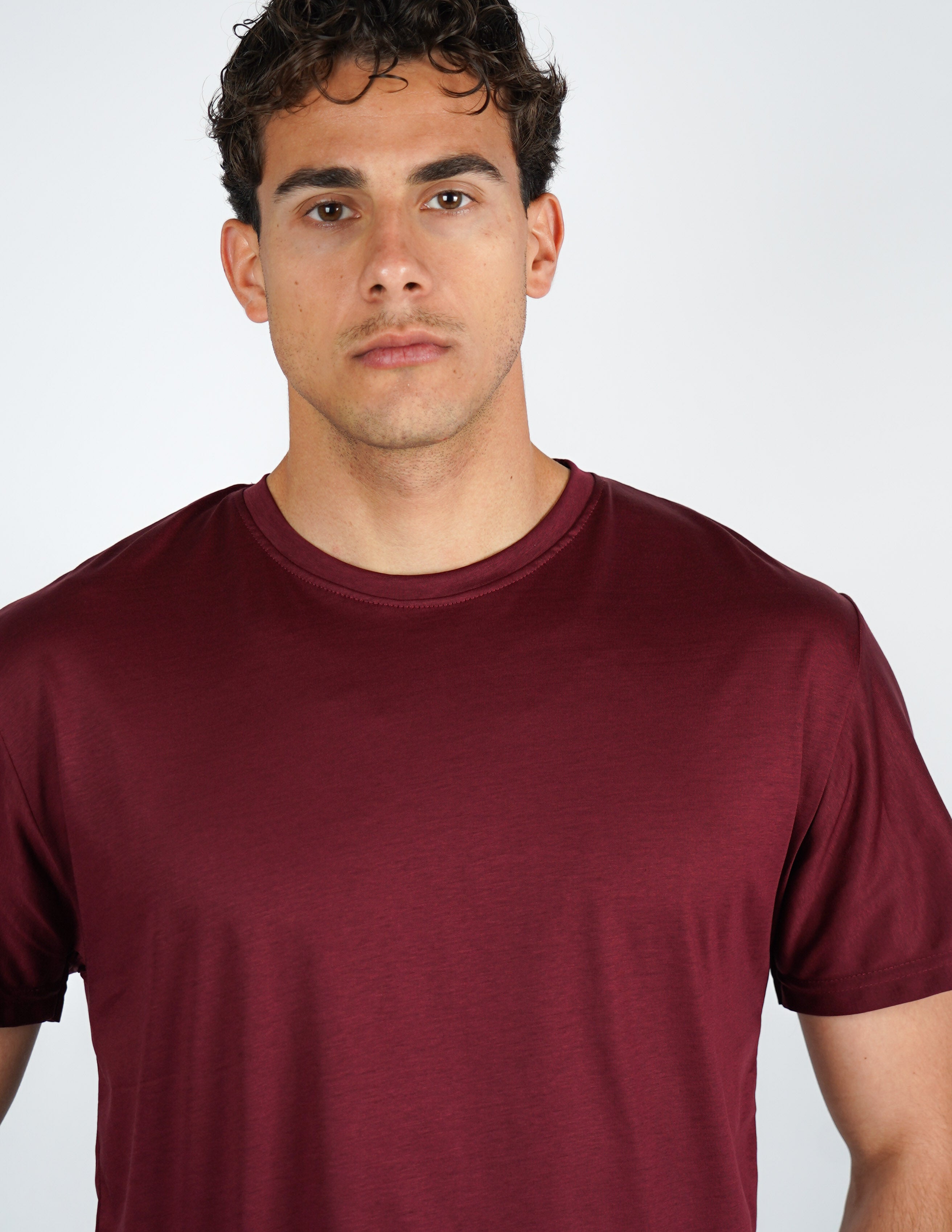 t-shirt girocollo cotone filo di scozia "fine tex"