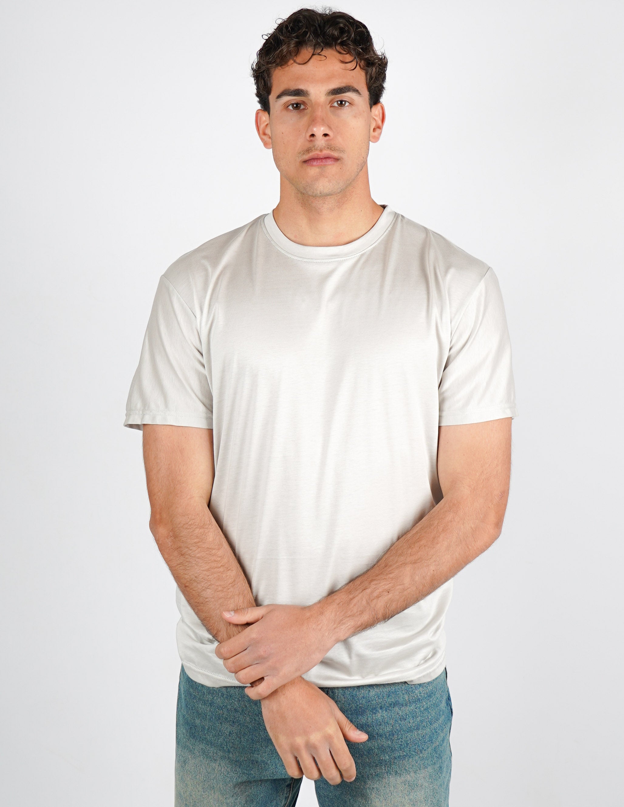 t-shirt girocollo cotone filo di scozia "fine tex"