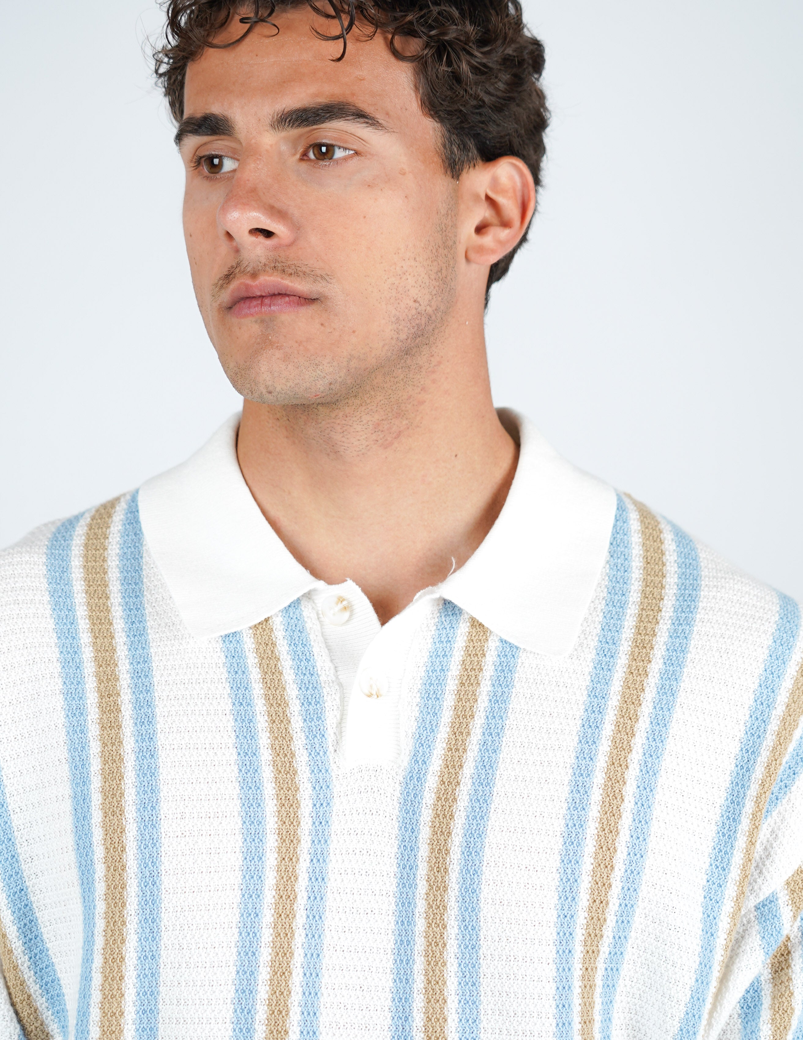 POLO CROCHET CON BOTTONE