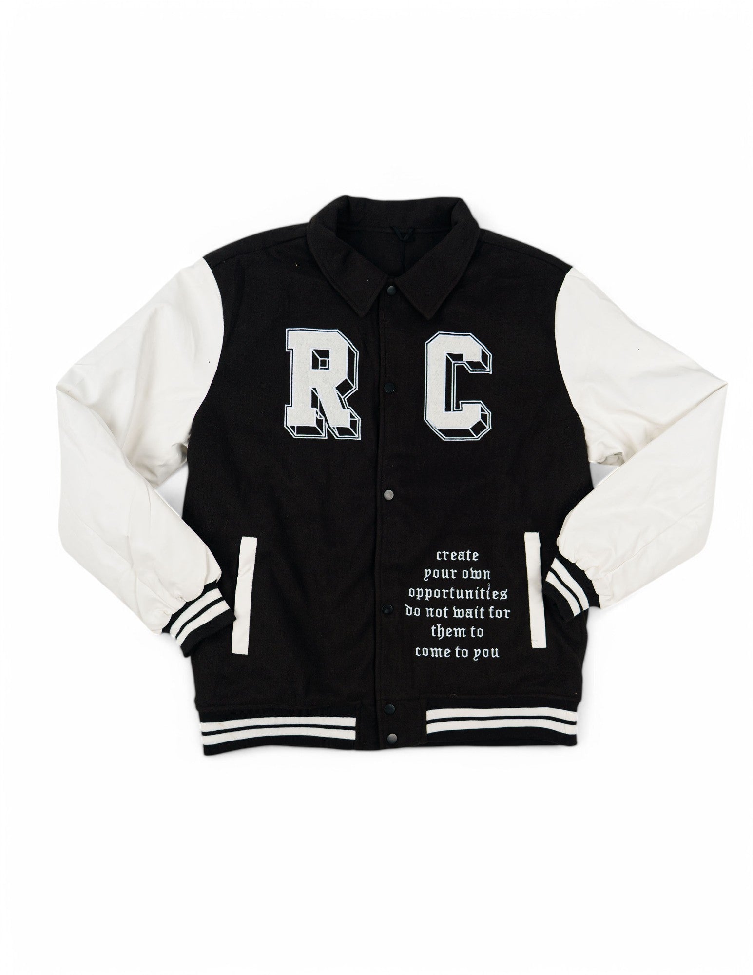 College con maniche in pelle