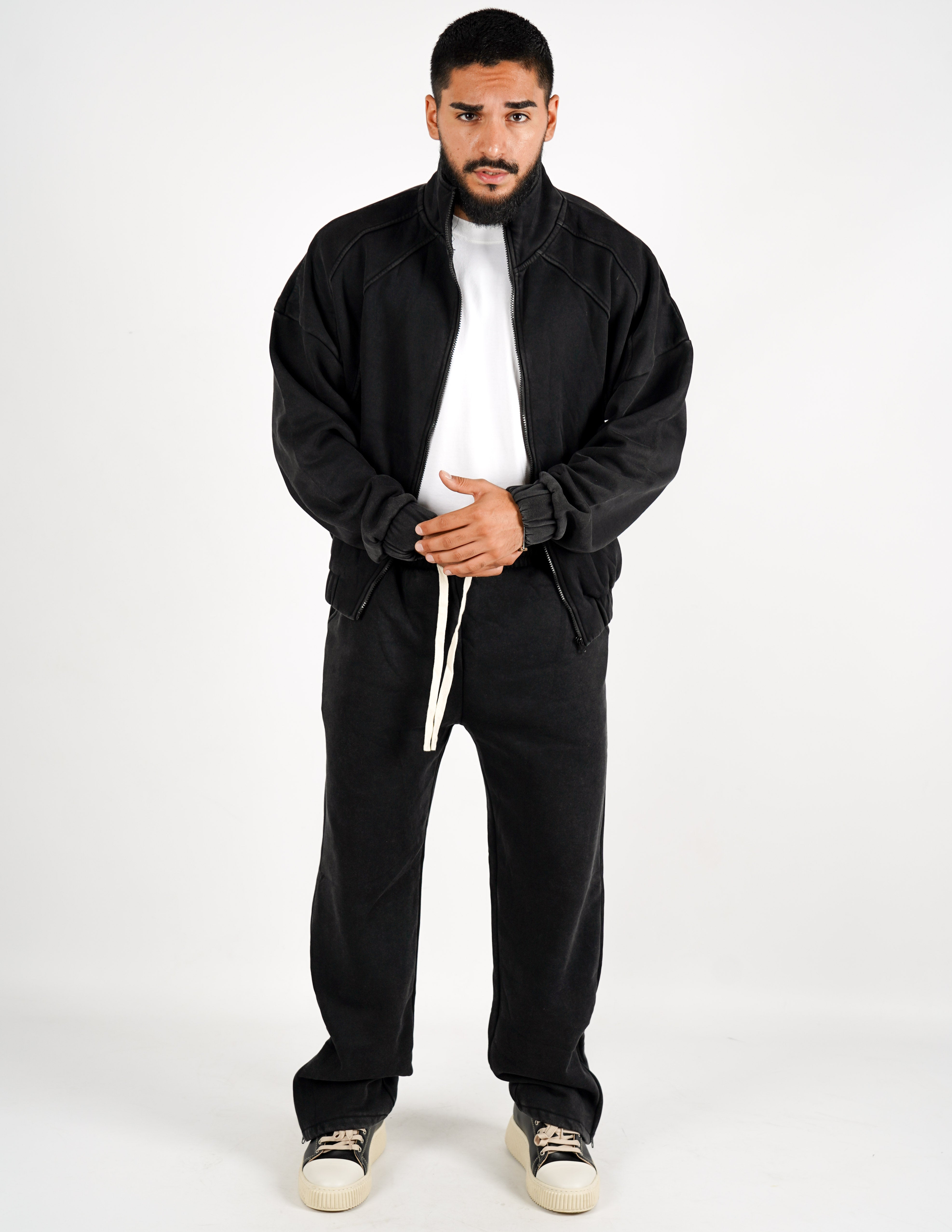 Tuta felpa con zip + pantalone