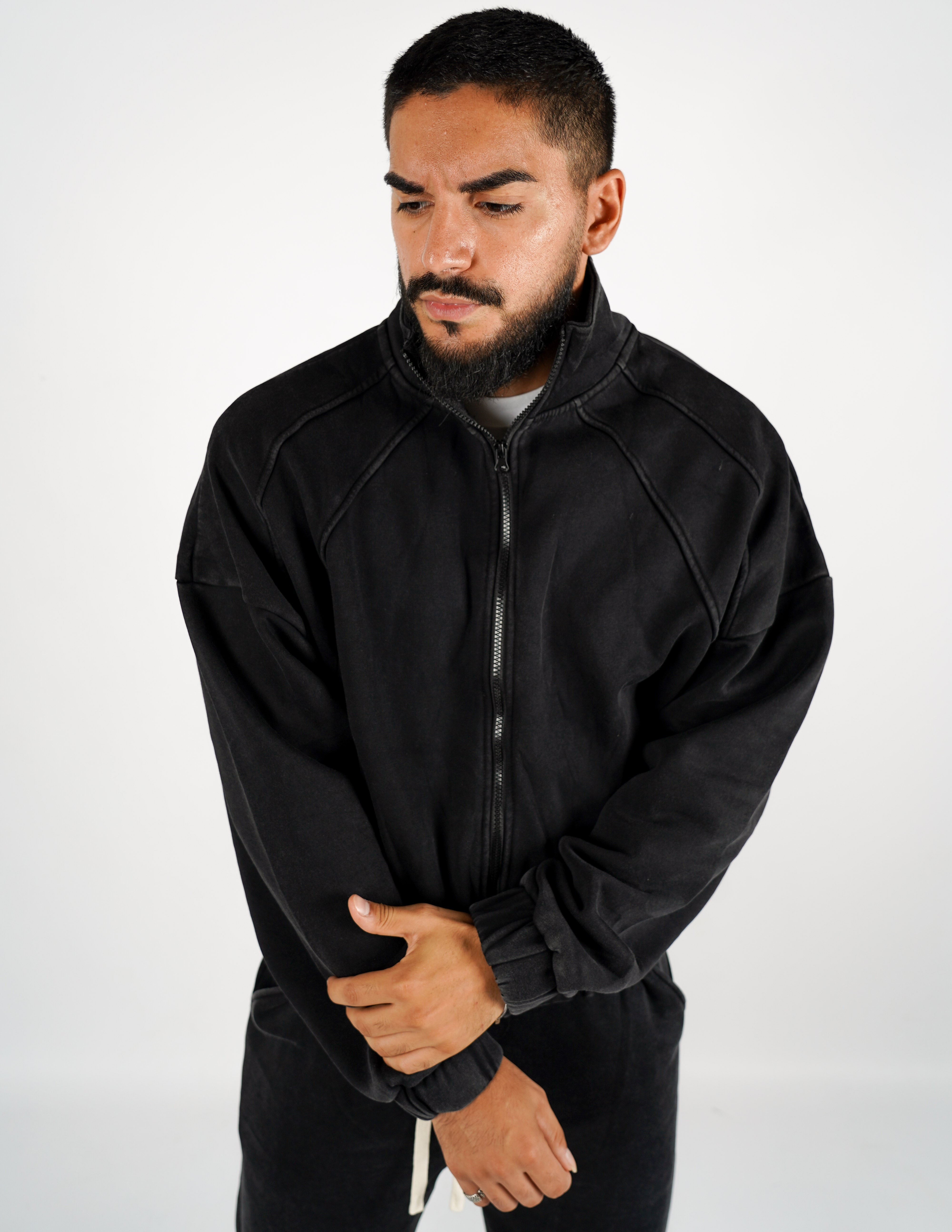 Tuta felpa con zip + pantalone