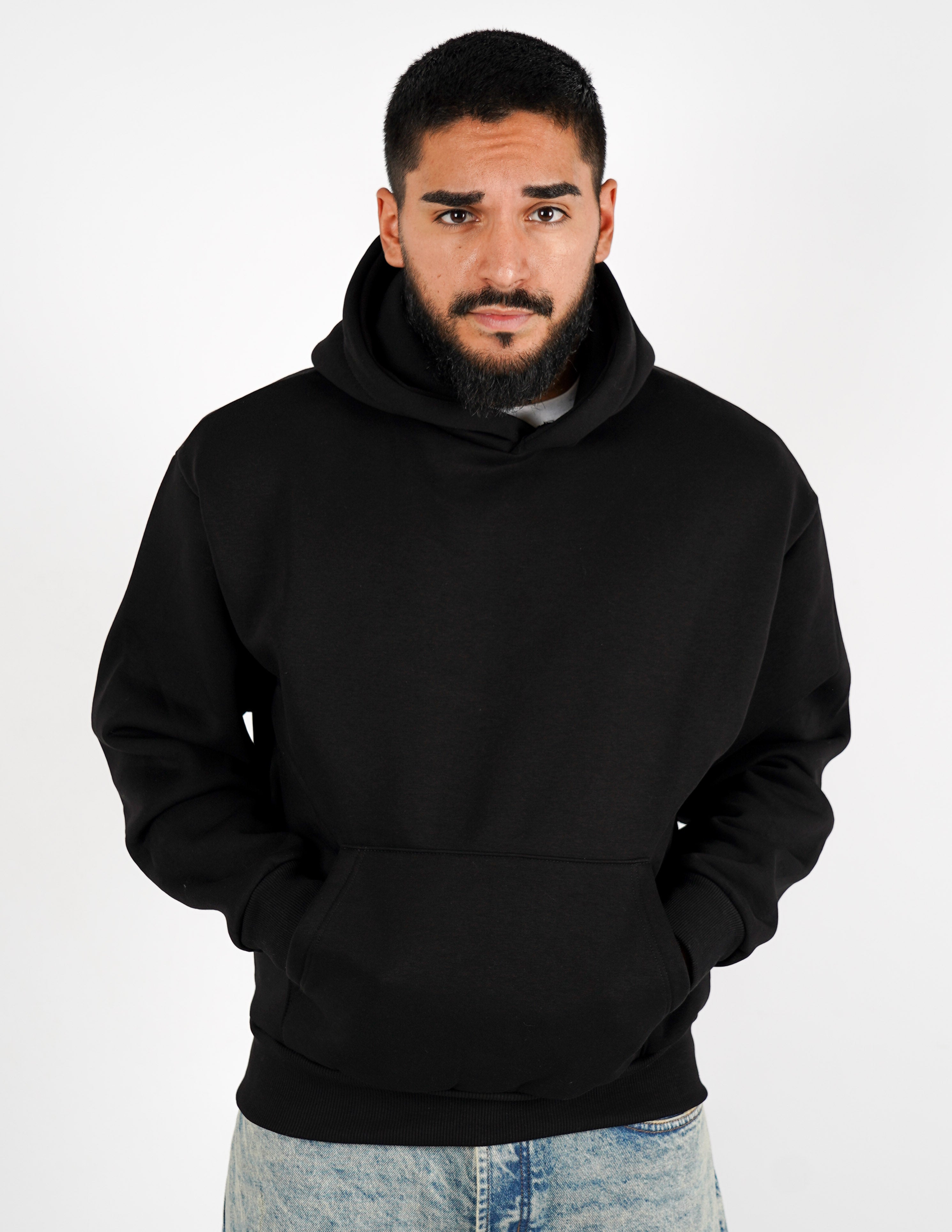 FELPA BOXY FIT CON CAPPUCCIO