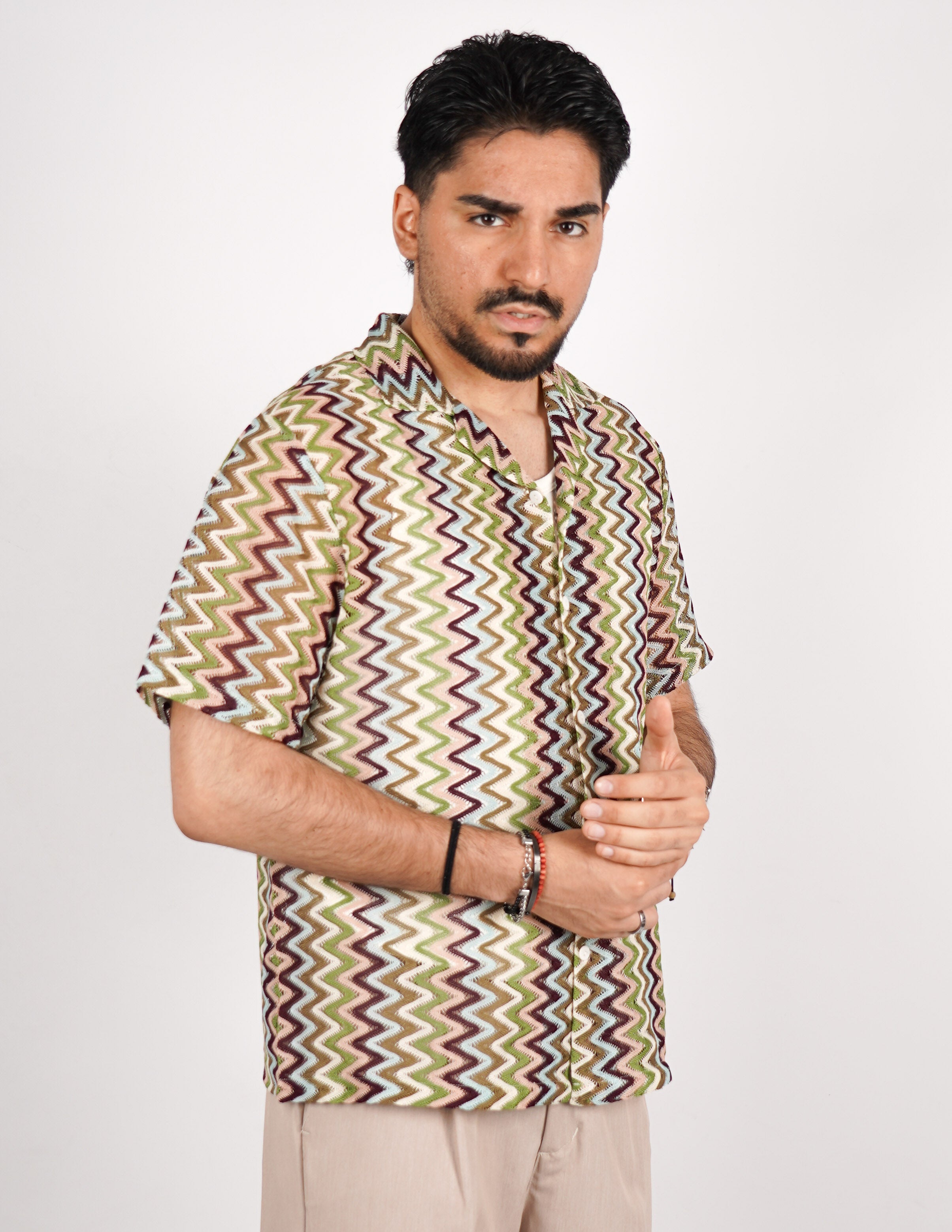 CAMICIA CROCHET A FANTASIA
