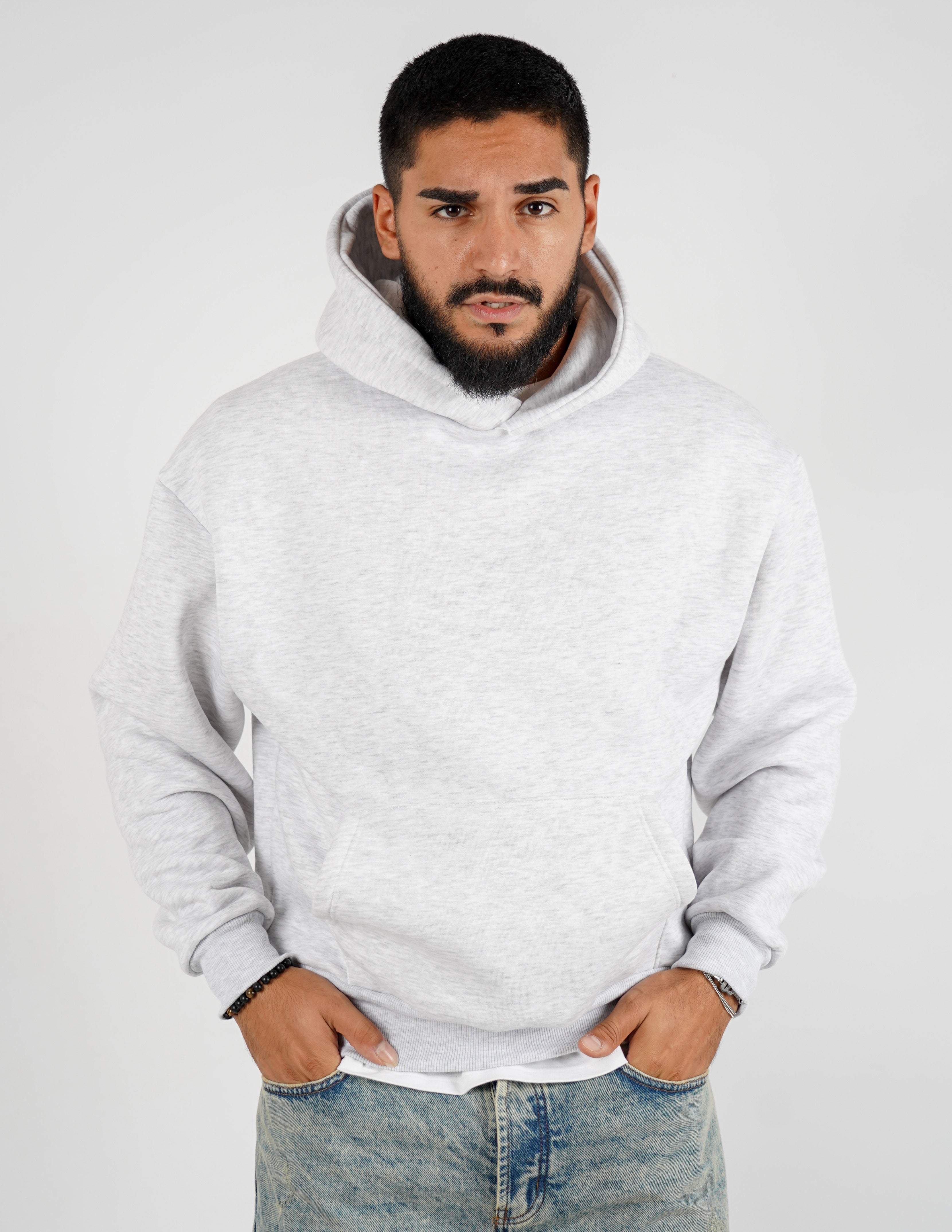 FELPA BOXY FIT CON CAPPUCCIO