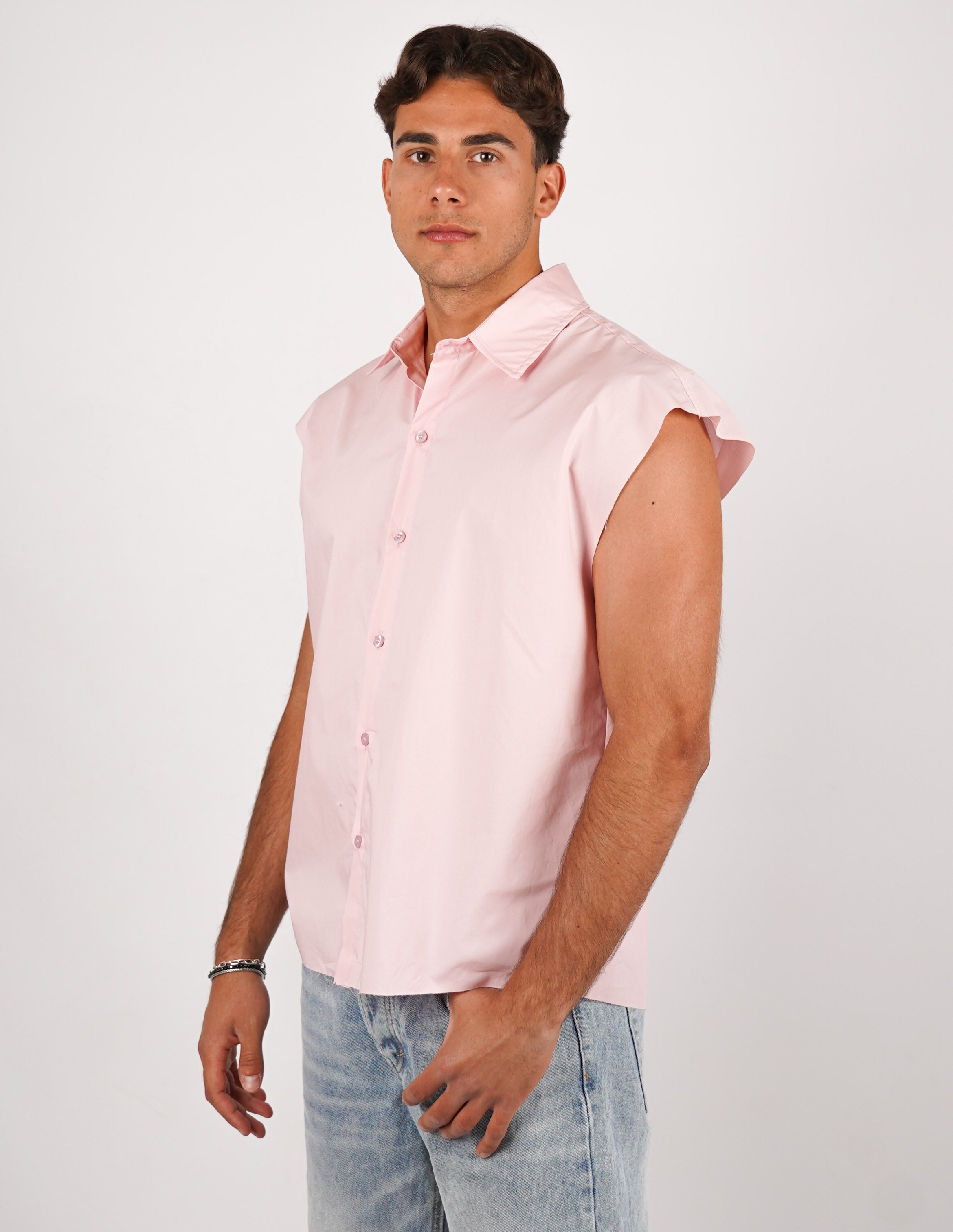 CAMICIA SMANICATA TINTA UNITA