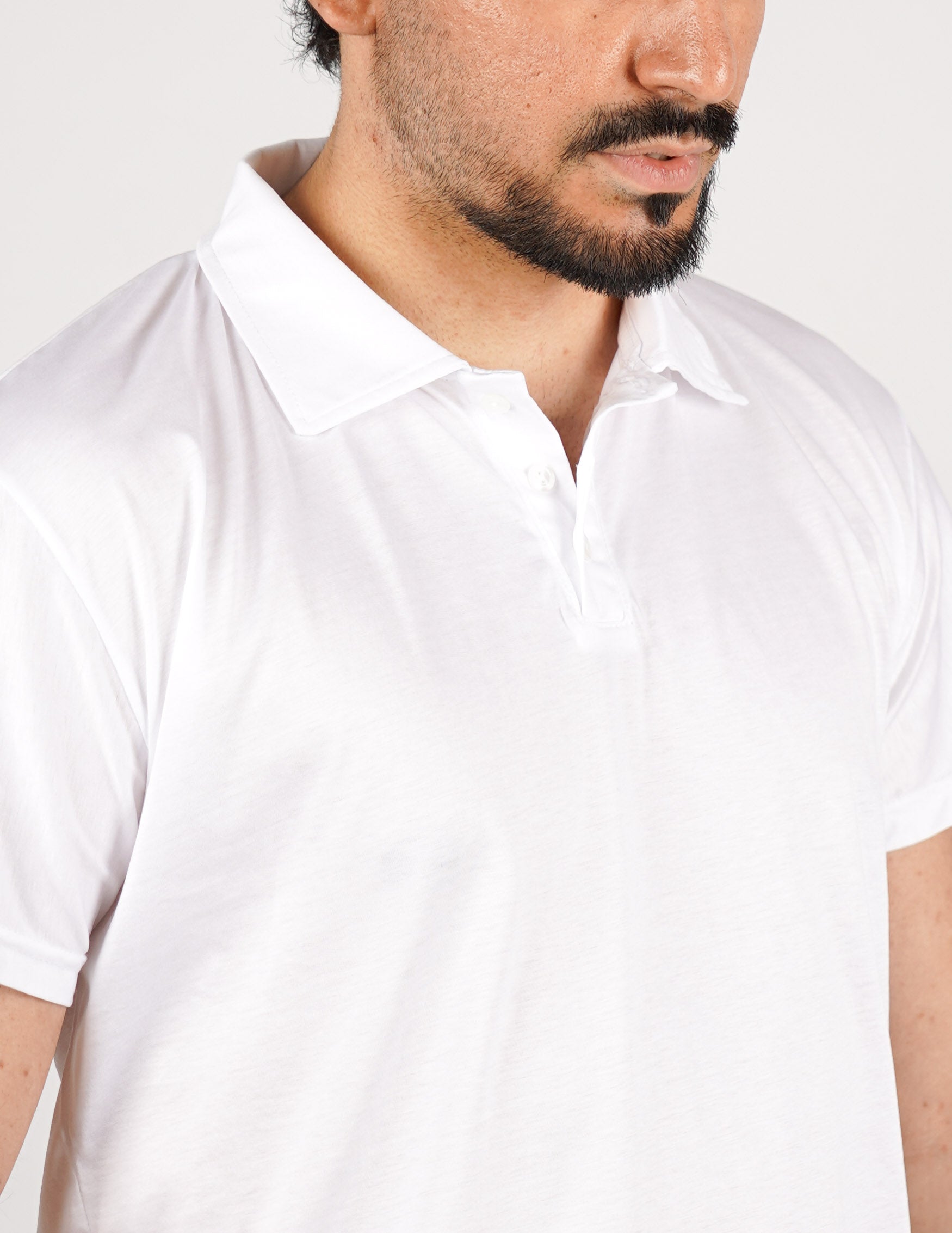 POLO TRE BOTTONI FINE TEX