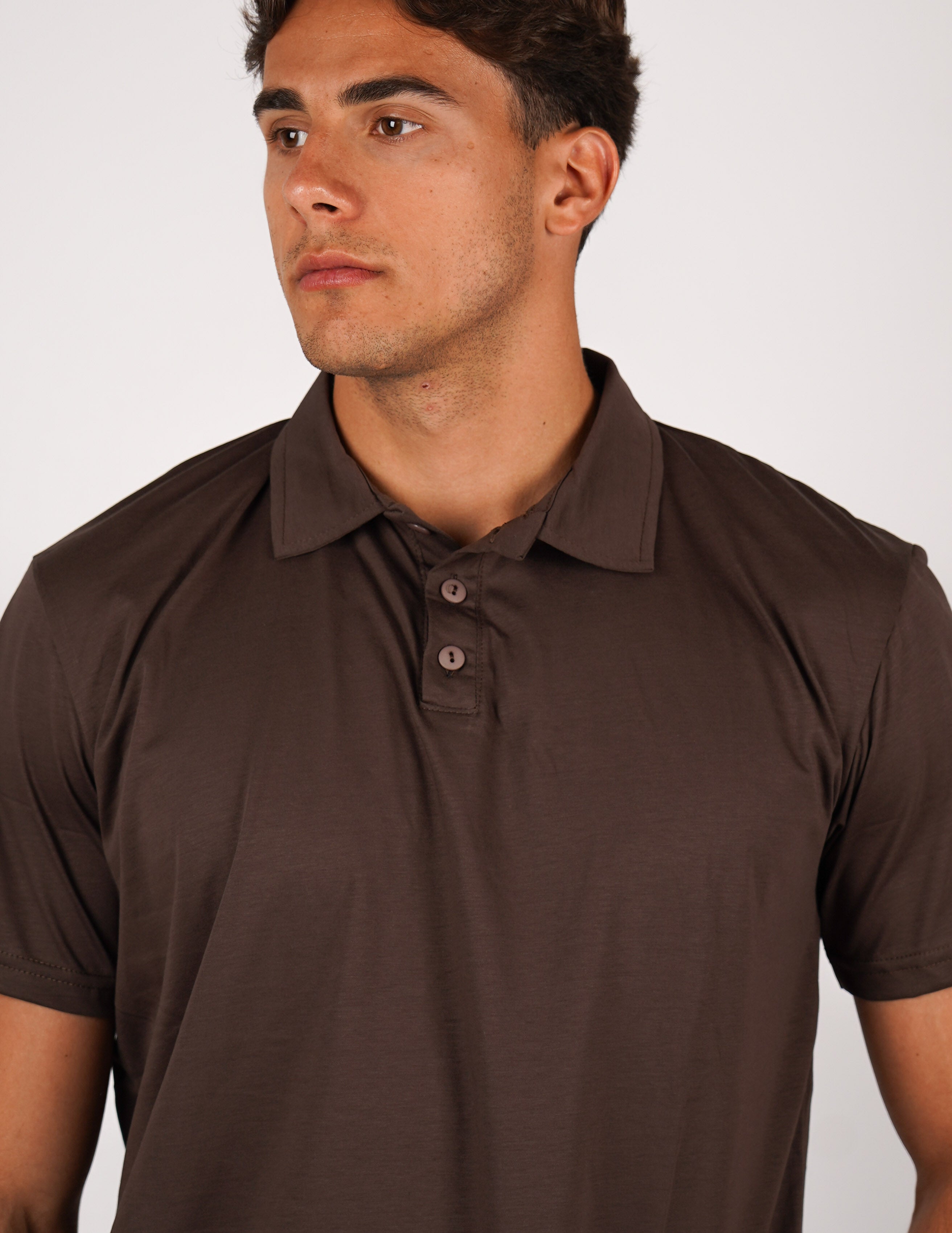 POLO TRE BOTTONI FINE TEX
