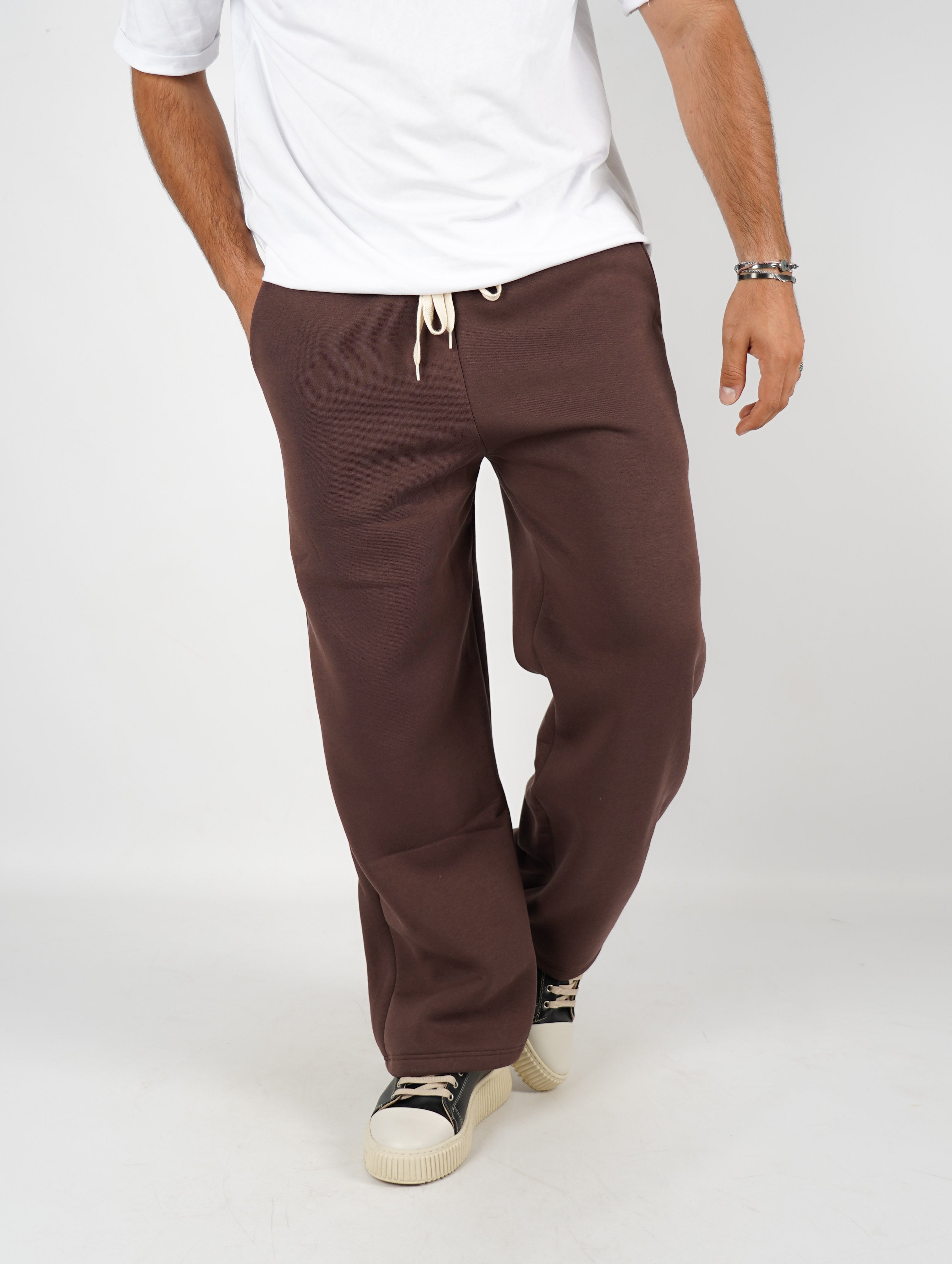 Pantalone in tuta fondo largo