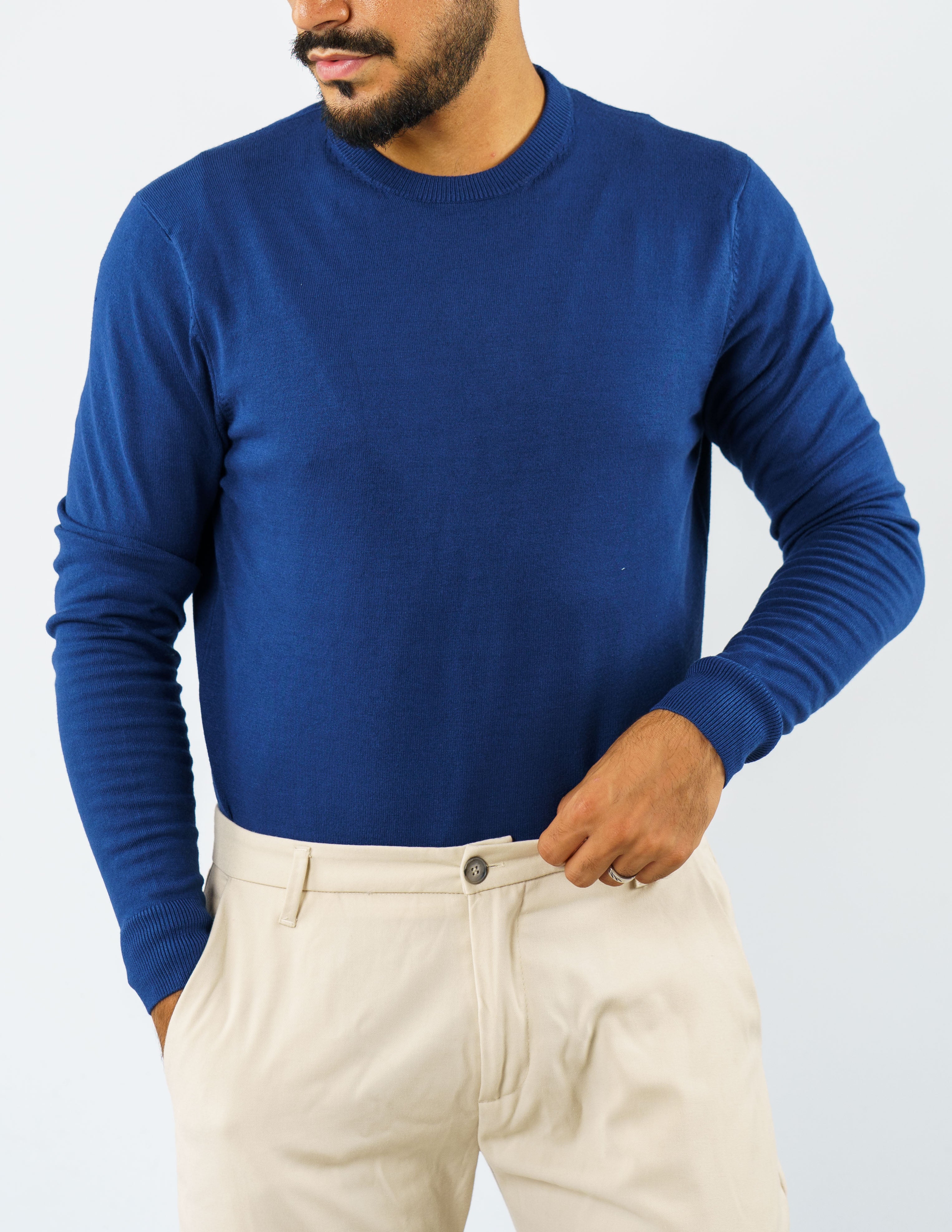 maglioncino girocollo tinta unita