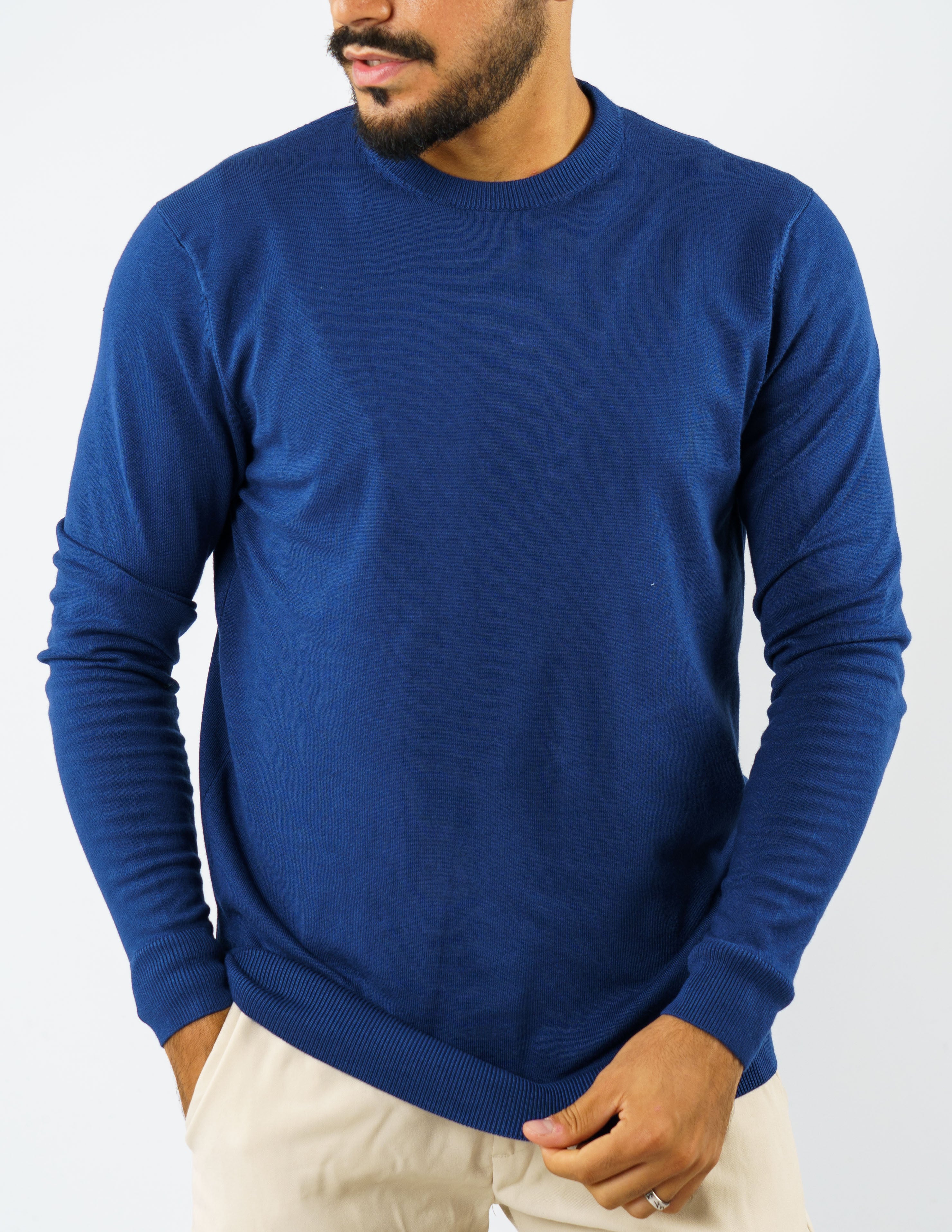 maglioncino girocollo tinta unita