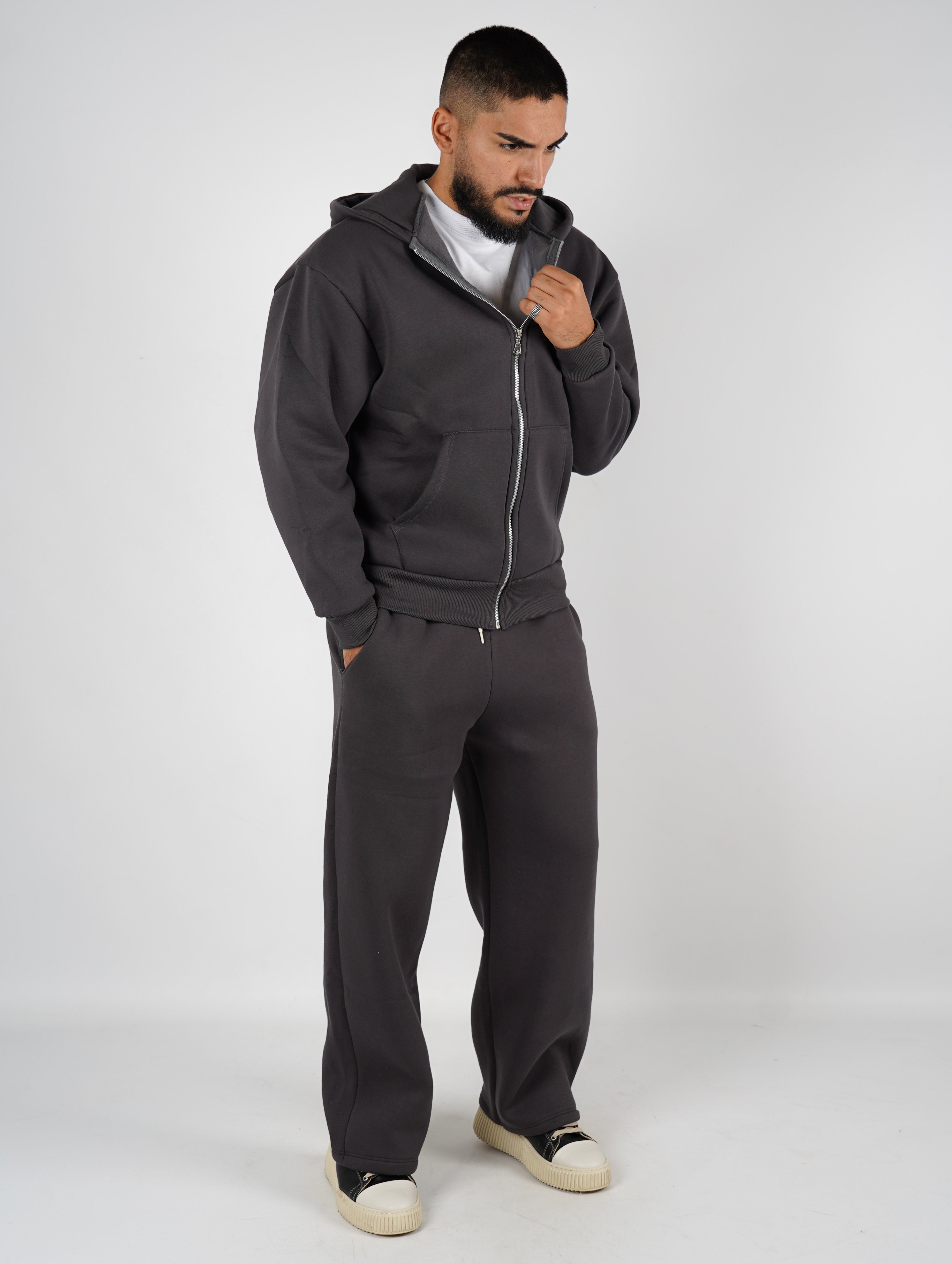 Tuta completa baggy con zip