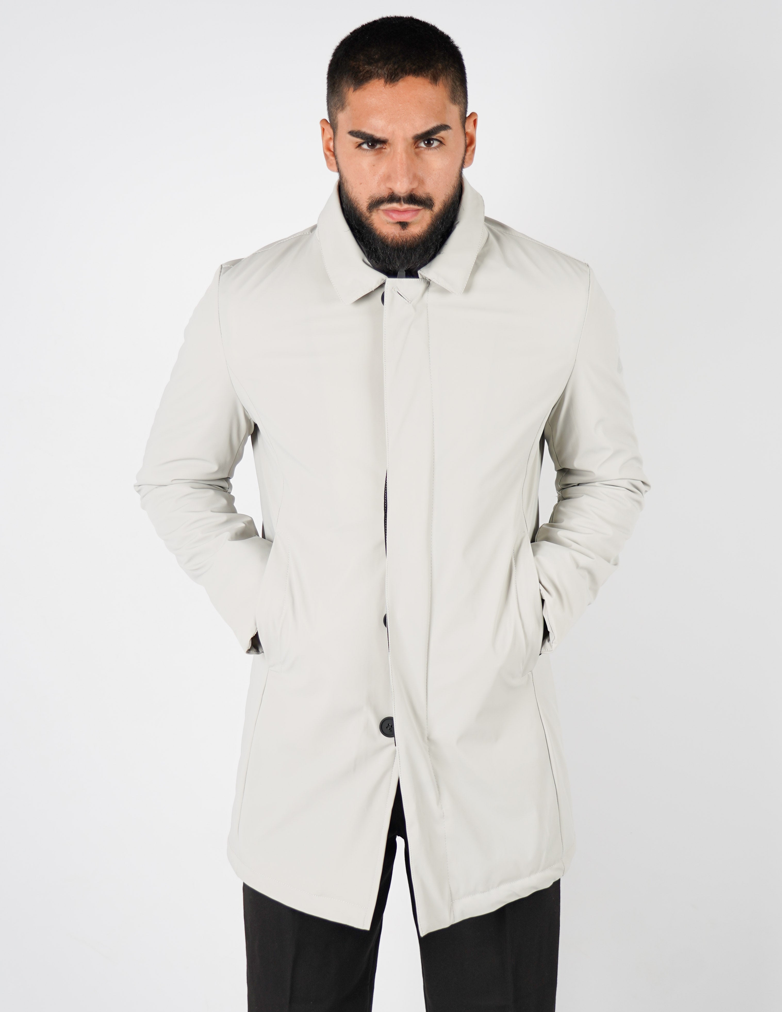 trench con pettorina staccabile over d