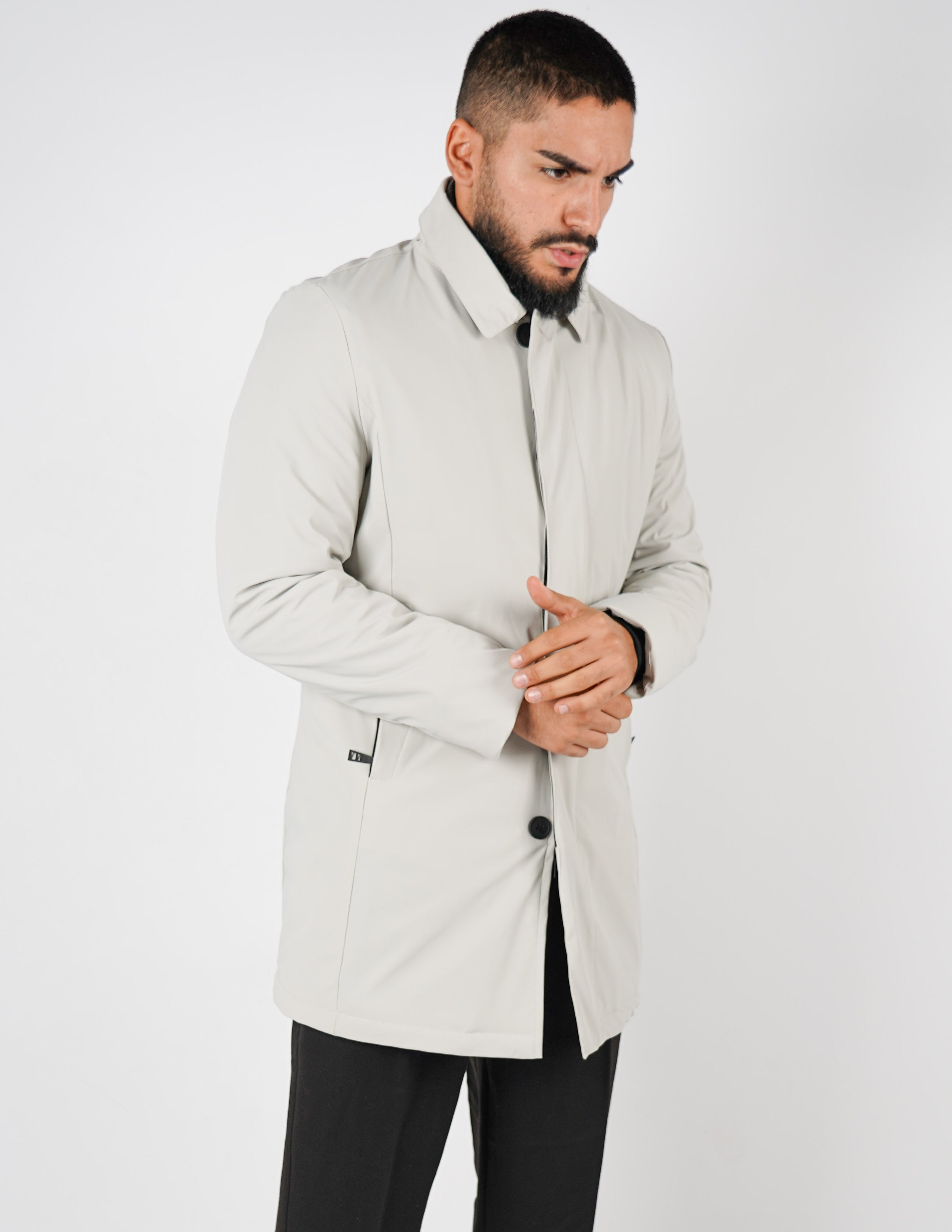 trench con pettorina staccabile over d