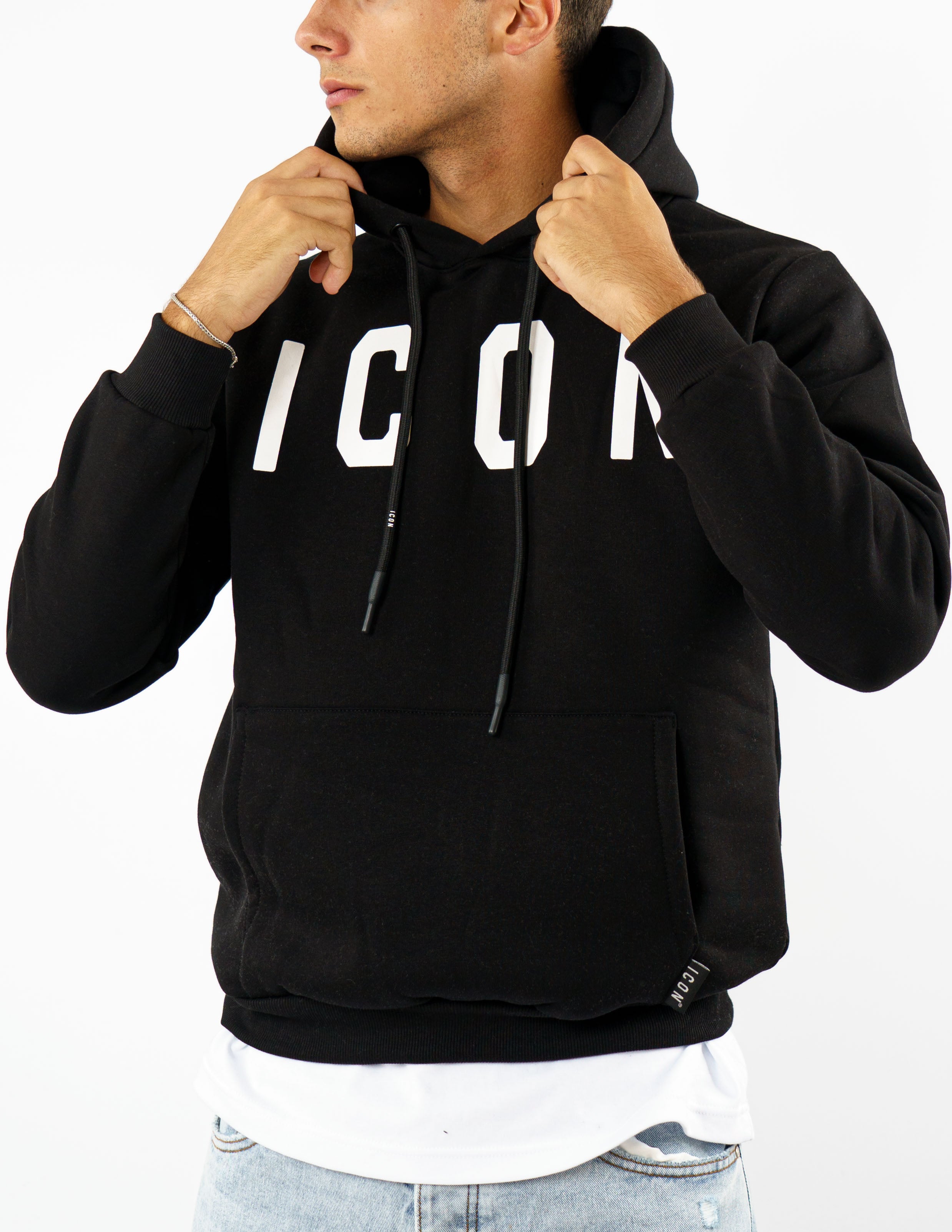 felpa uomo con cappuccio Icon