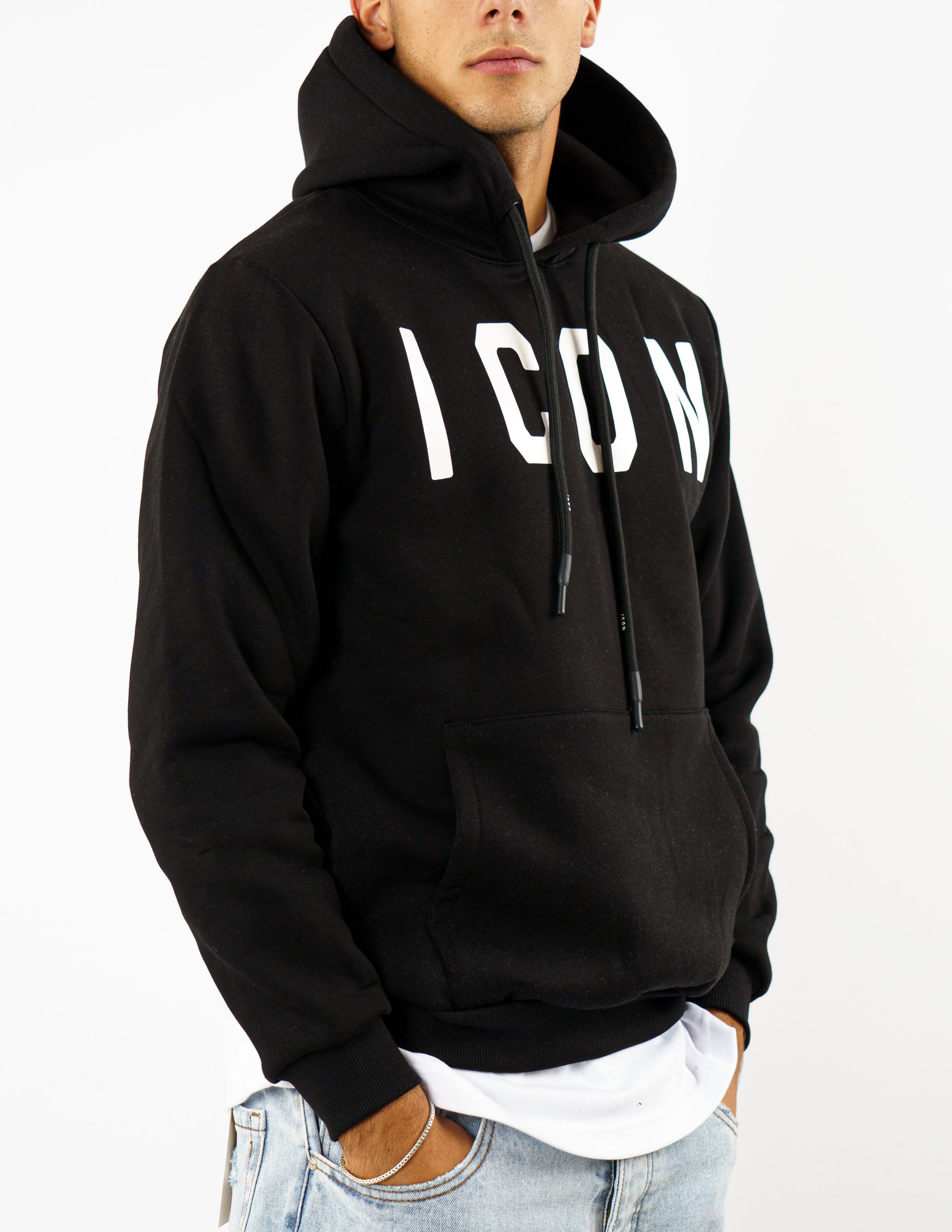 felpa uomo con cappuccio Icon