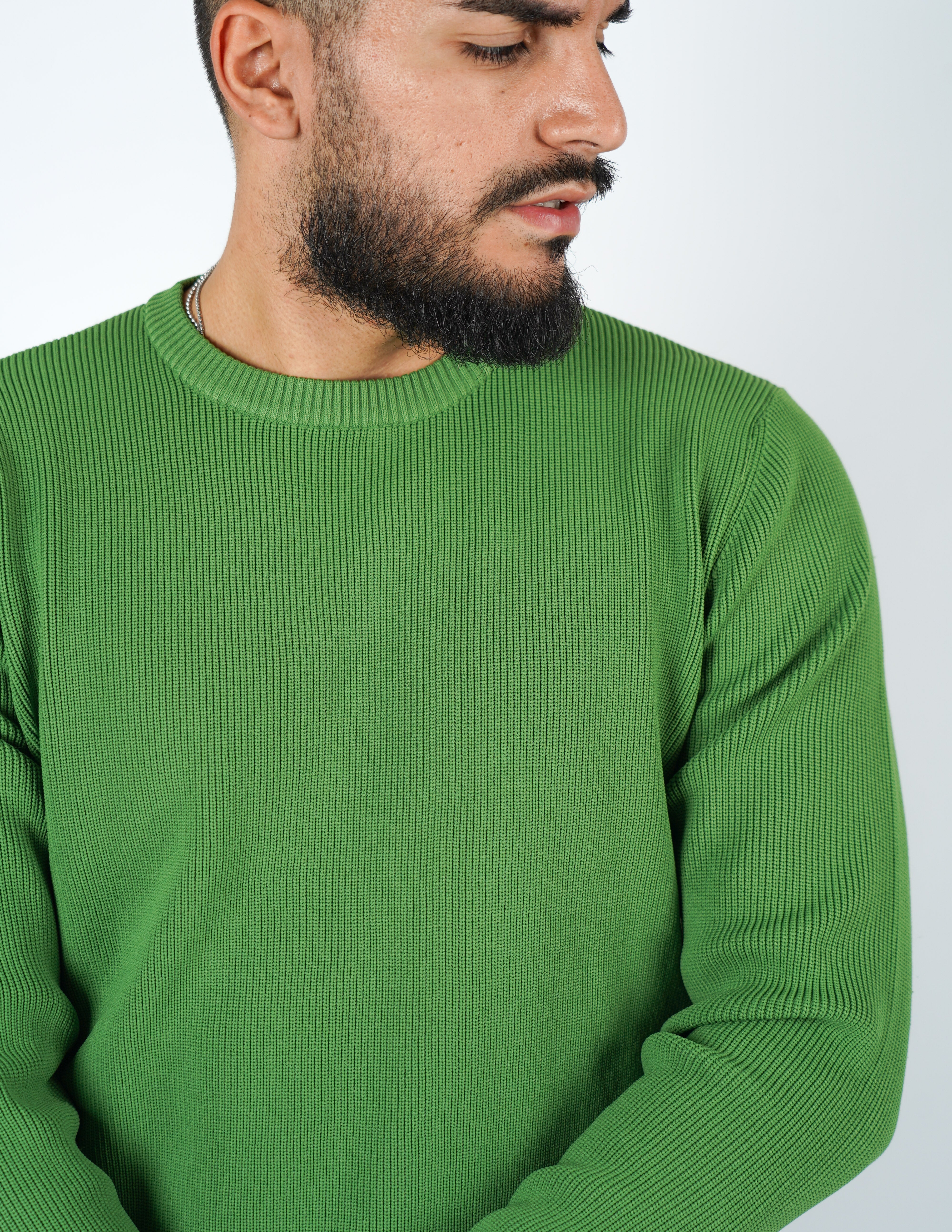 Maglione over D girocollo tessuto tech