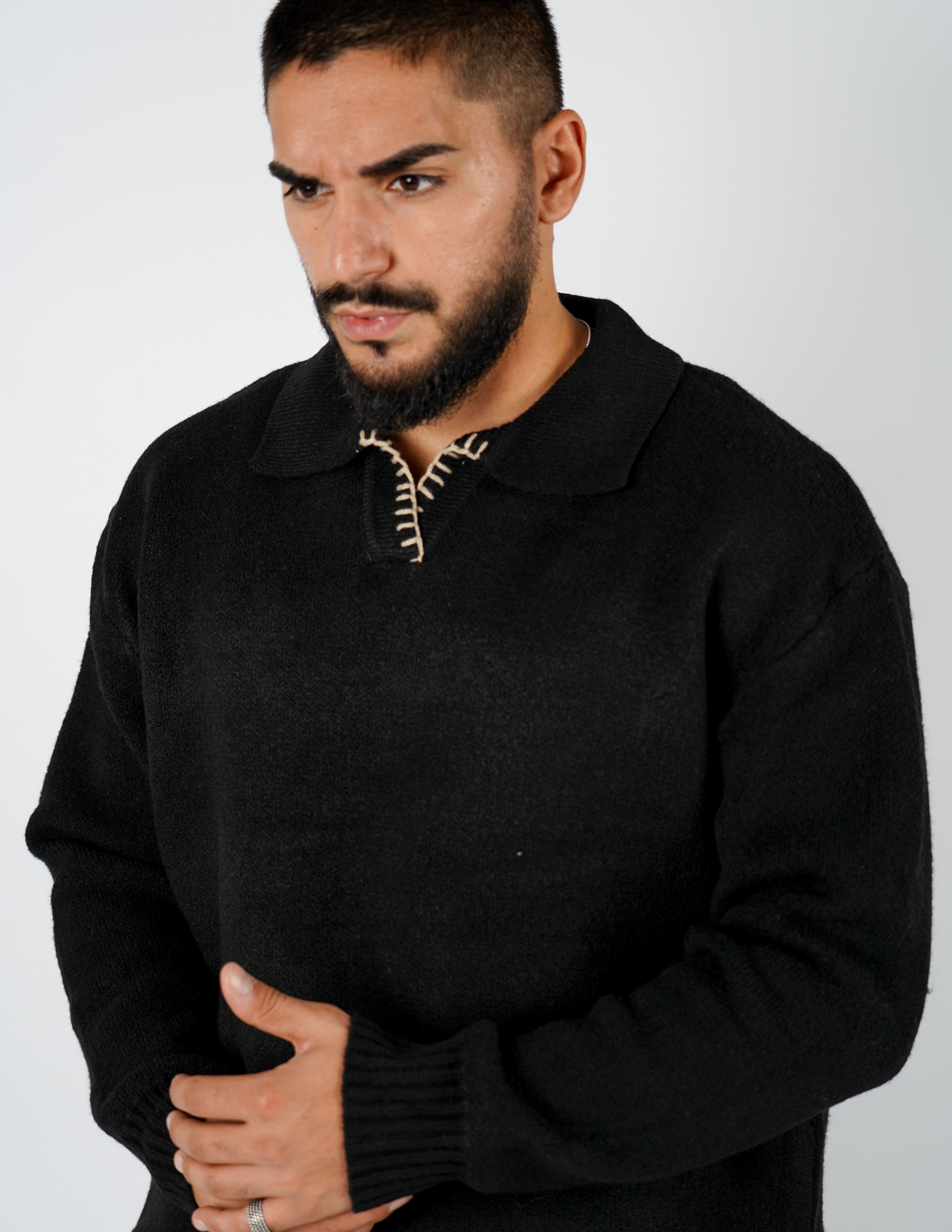 Polo oversize con ricamo