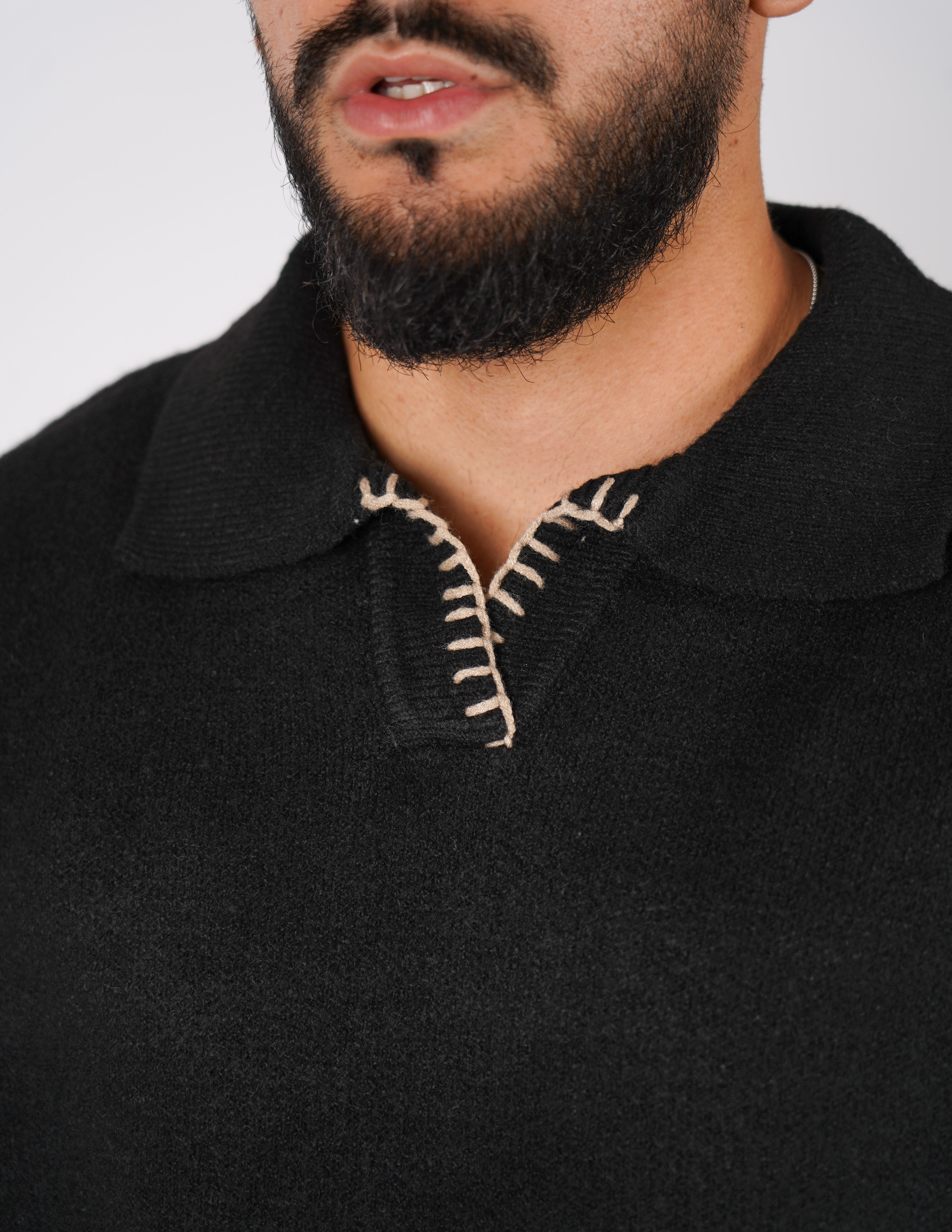 Polo oversize con ricamo