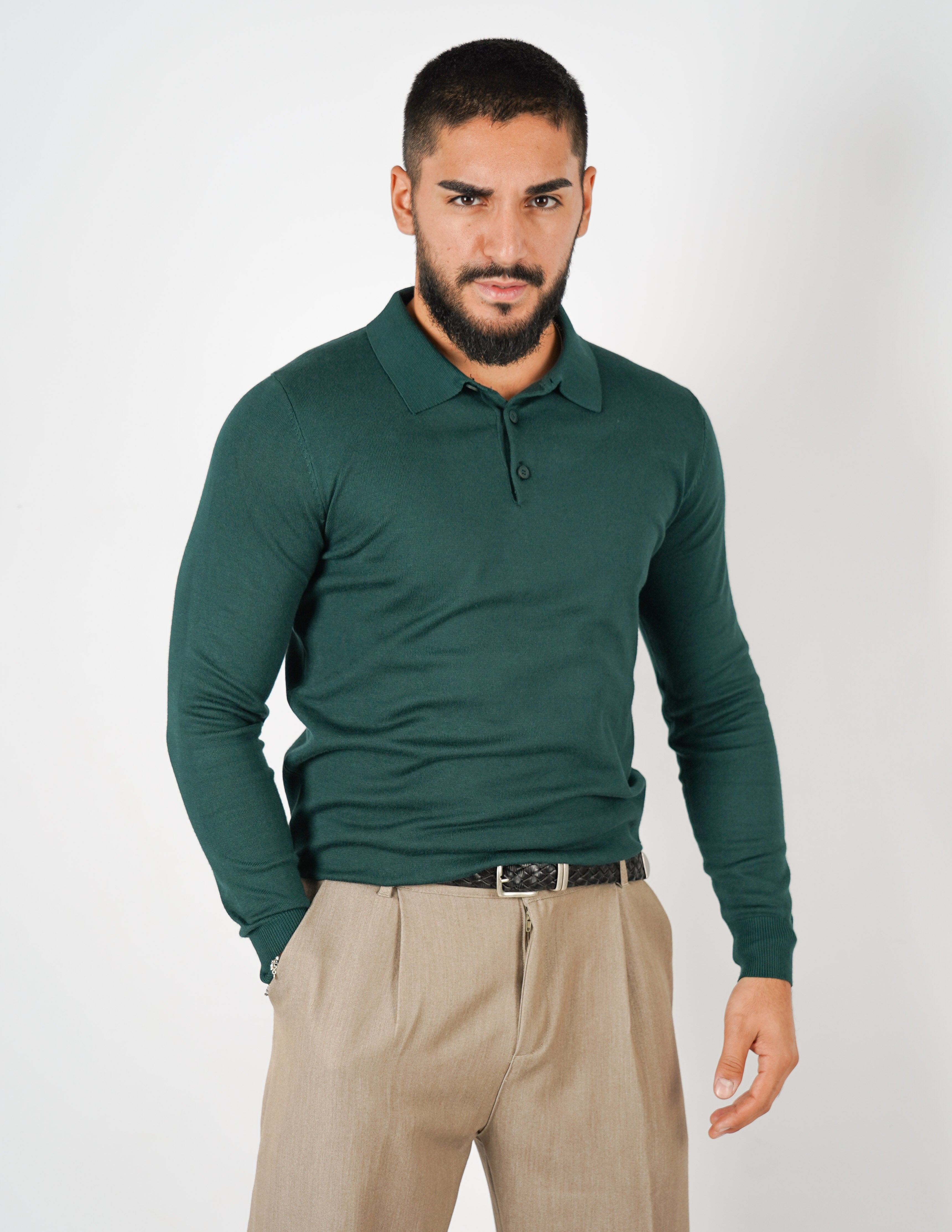 Polo classica manica lunga