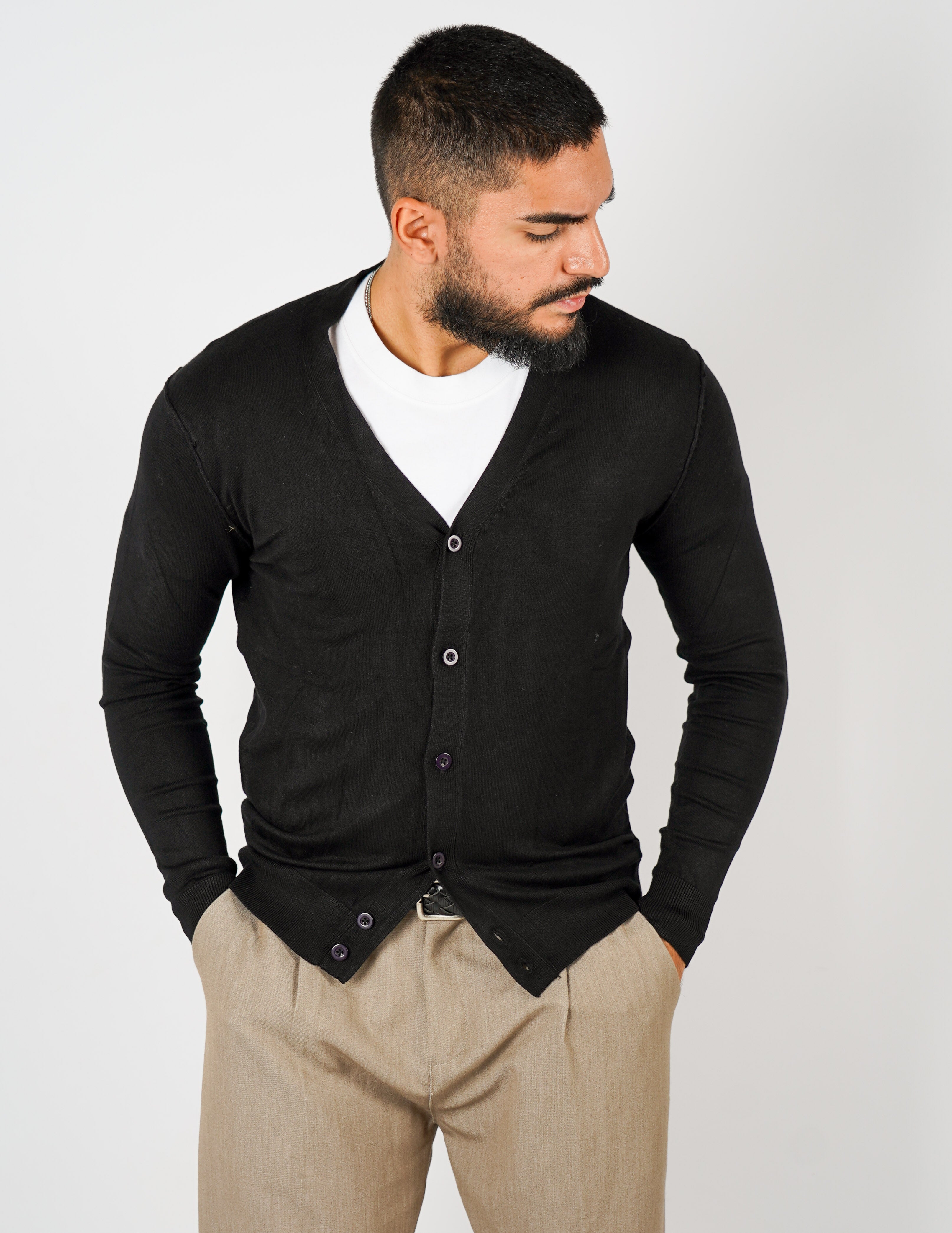 Cardigan manica lunga Over D