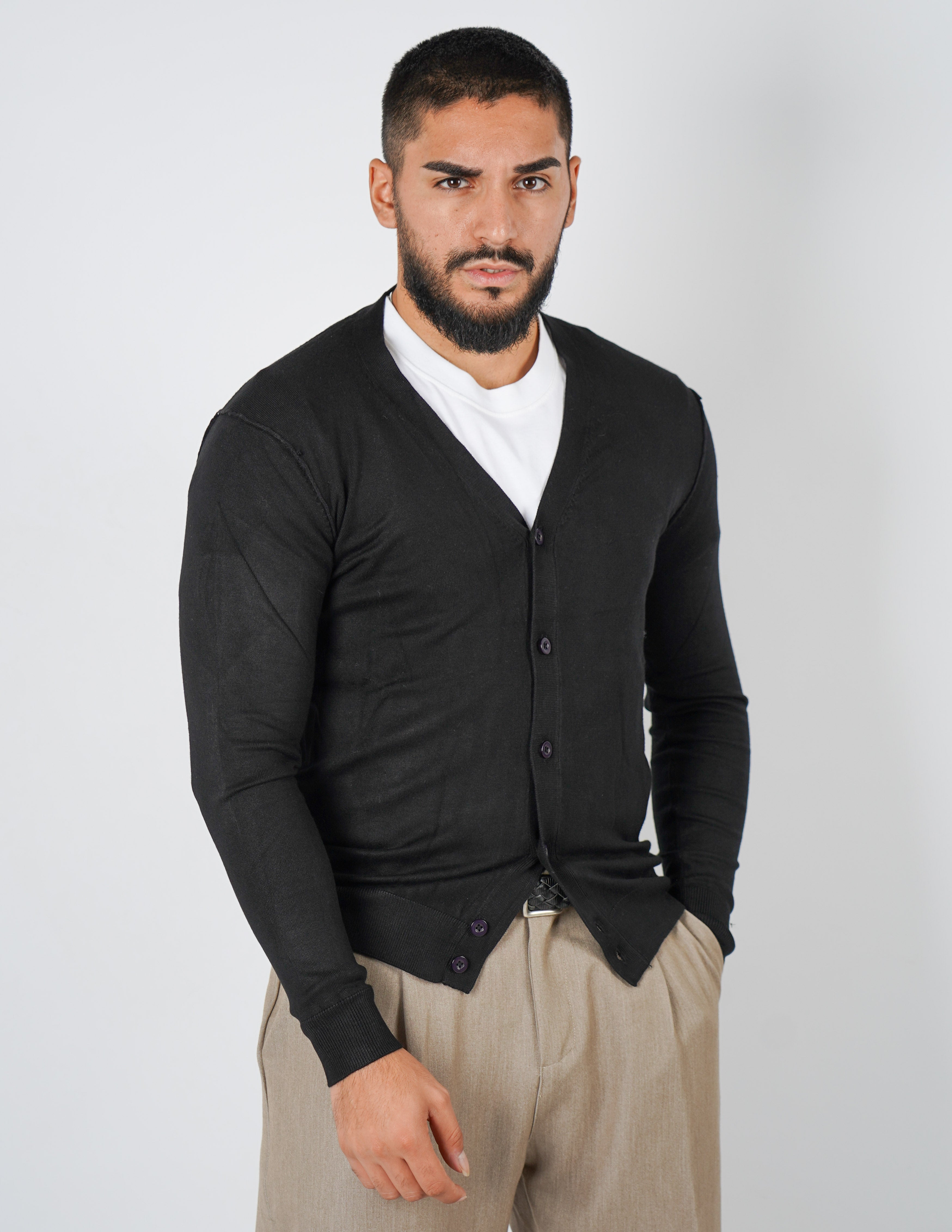 Cardigan manica lunga Over D