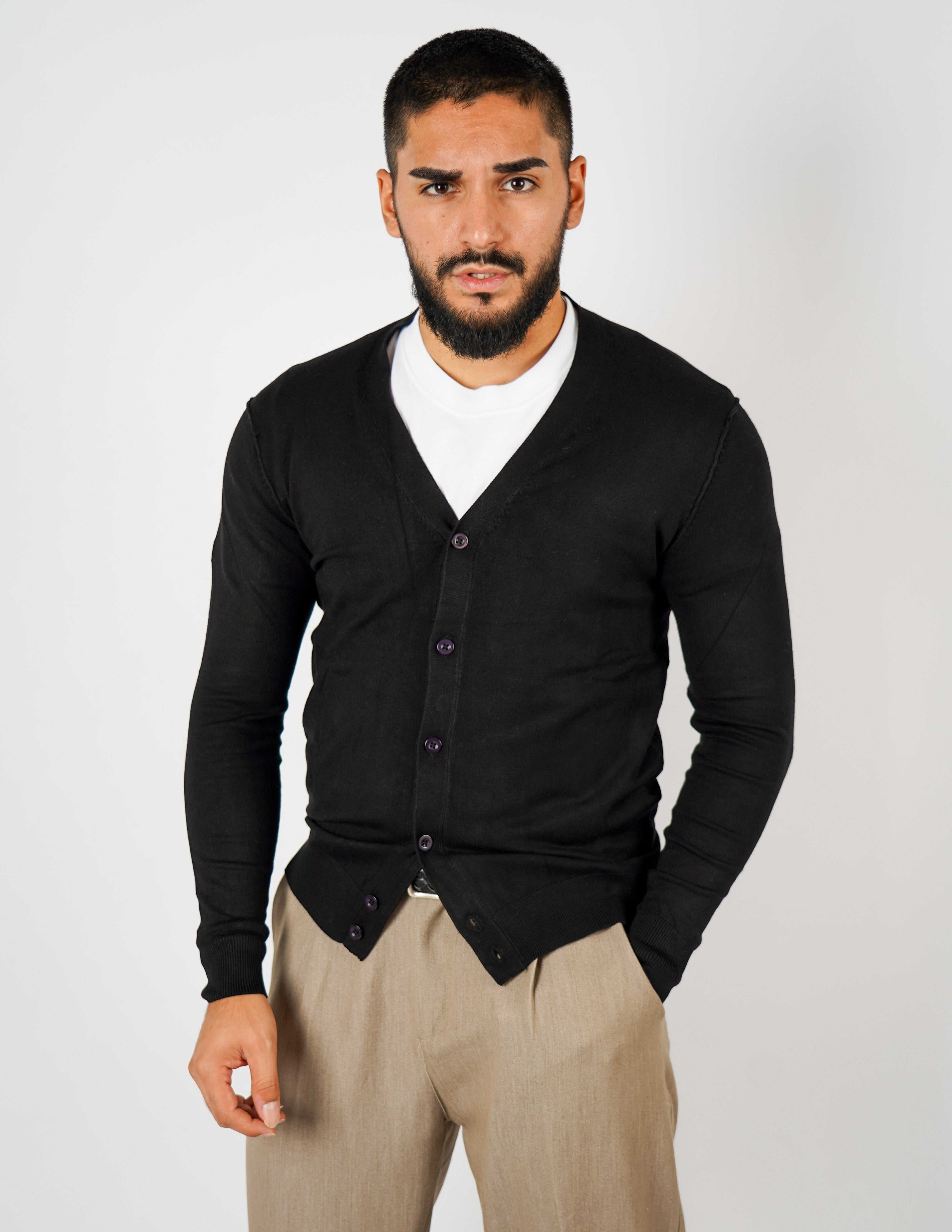 Cardigan manica lunga Over D