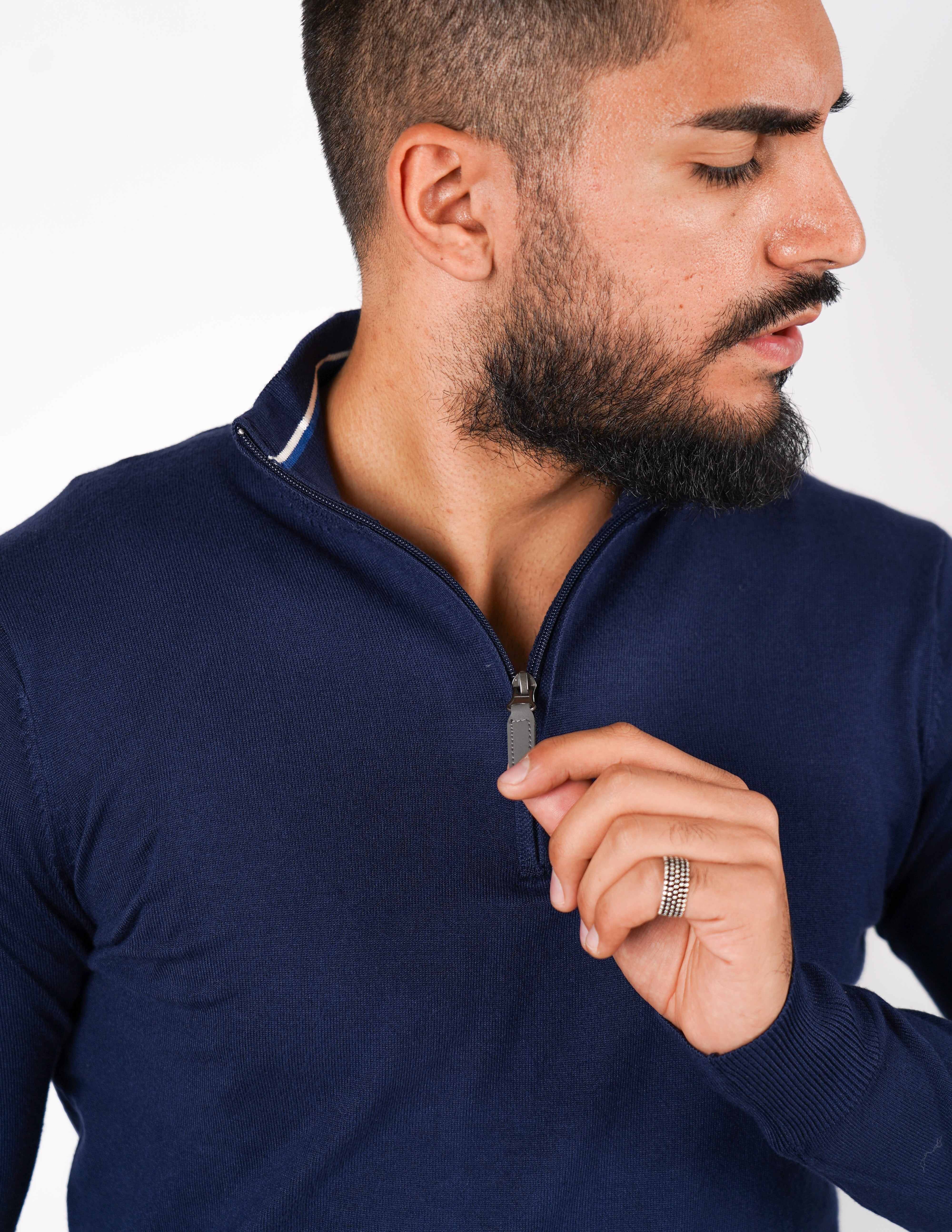 Maglioncino mezza zip Over D