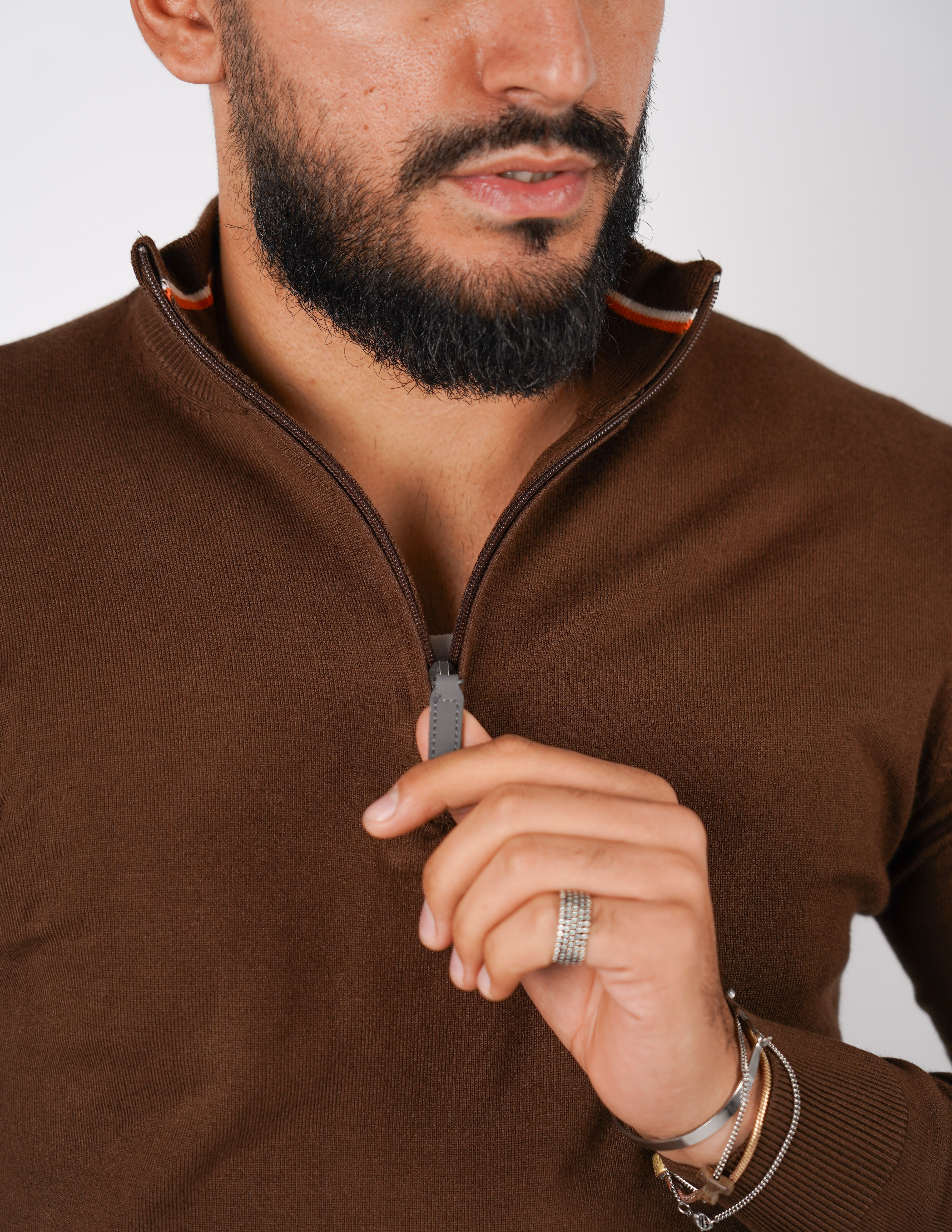 Maglioncino mezza zip Over D