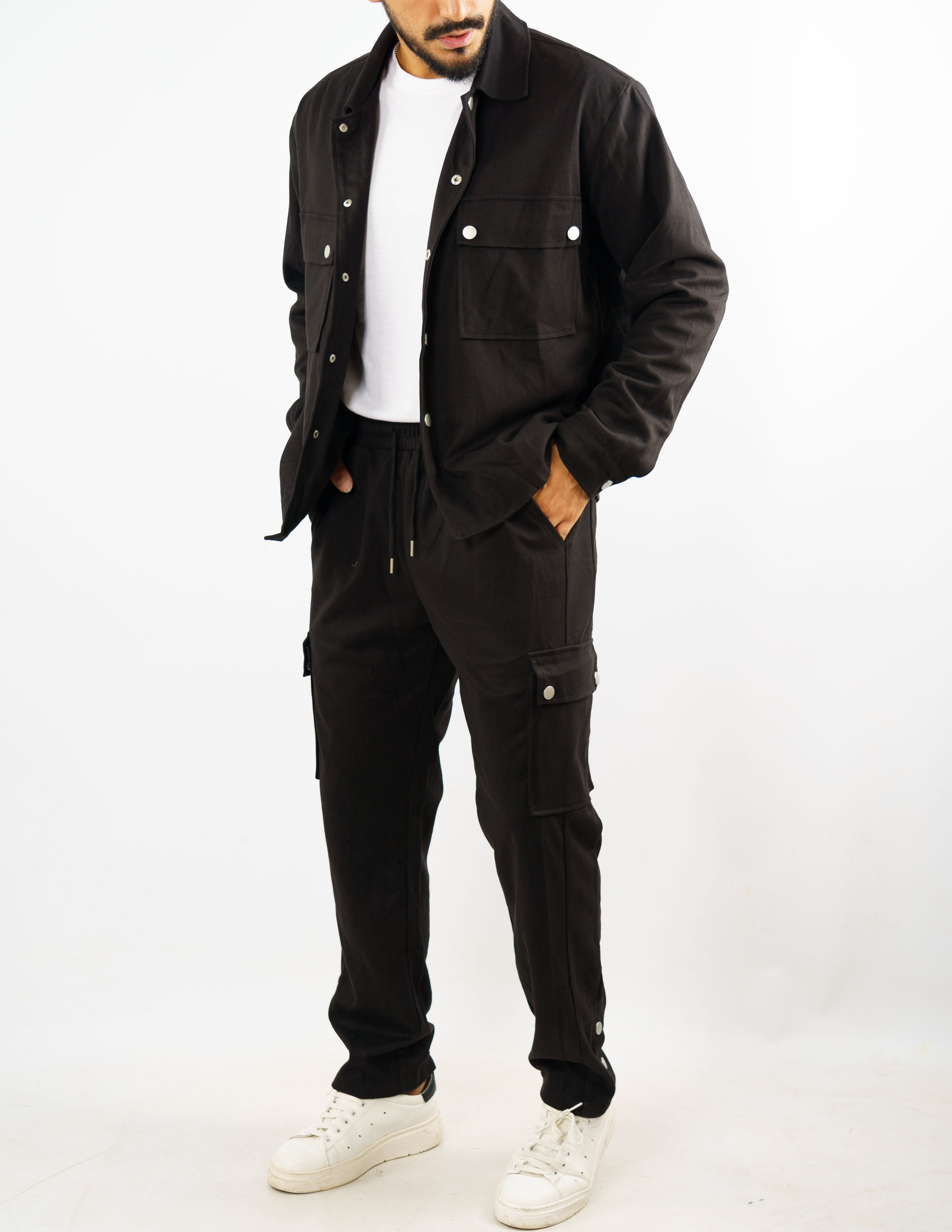 coordinato giubbino + pantalone cargo