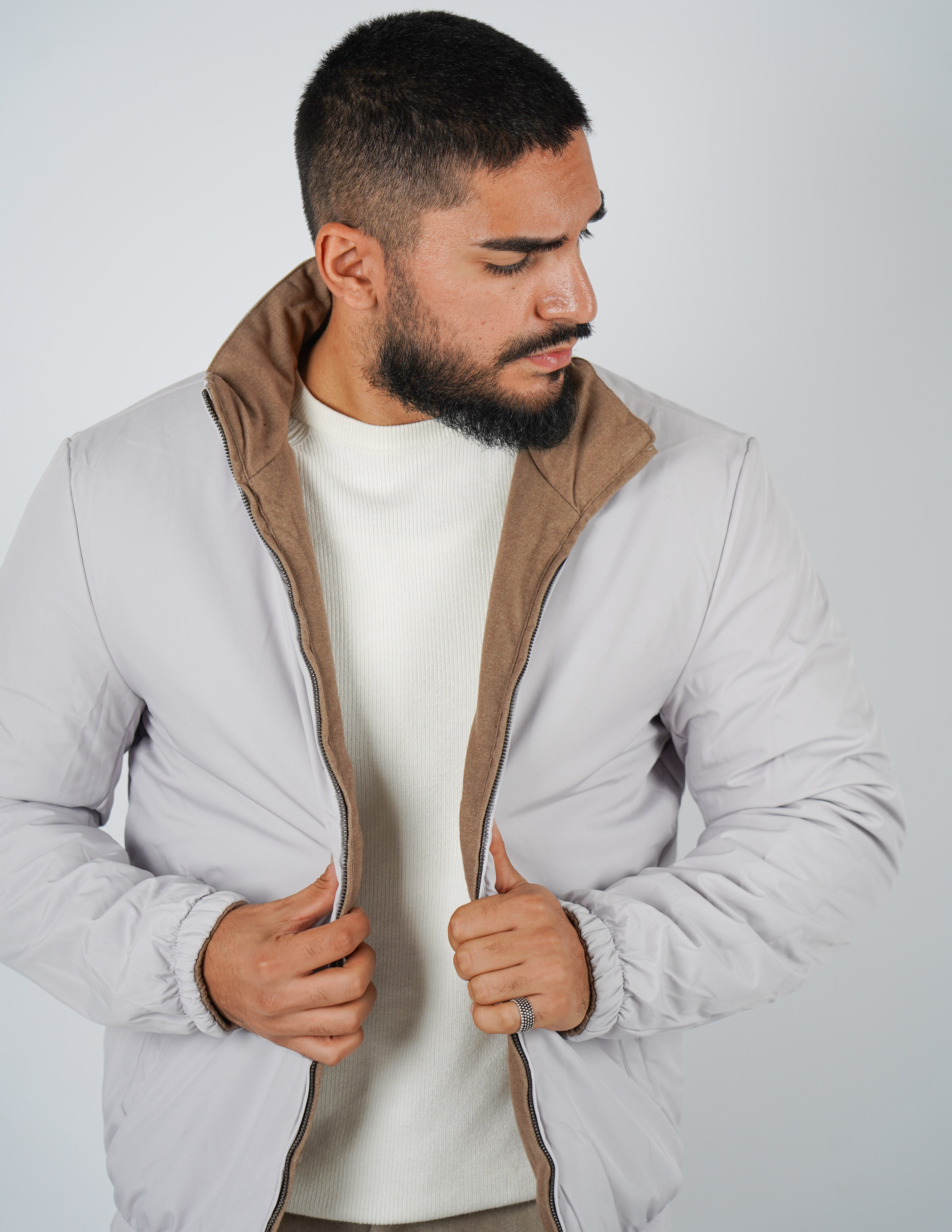 Giubbino reversibile tinta unita