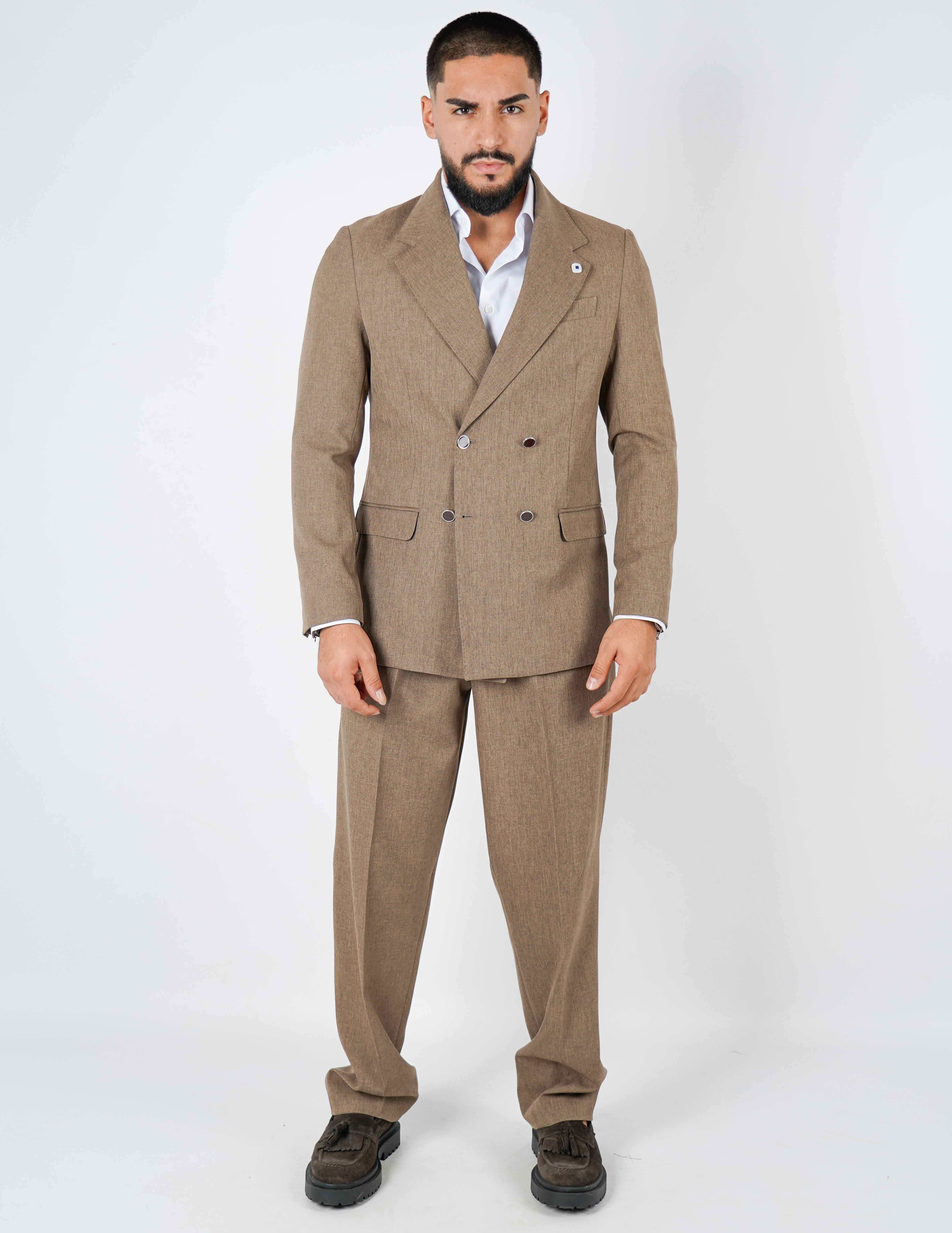 ABITO DOPPIOPETTO CON PANTALONE BAGGY