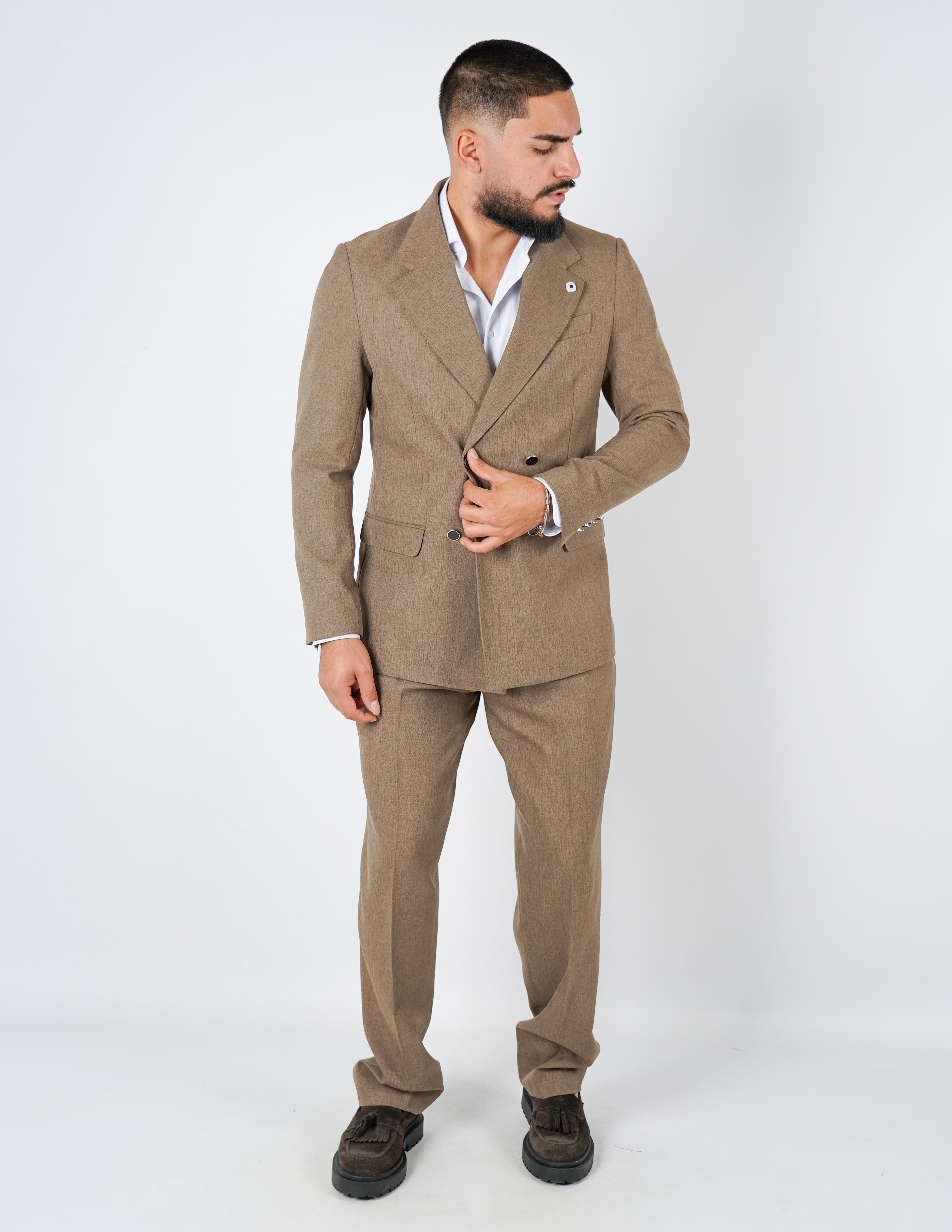 ABITO DOPPIOPETTO CON PANTALONE BAGGY