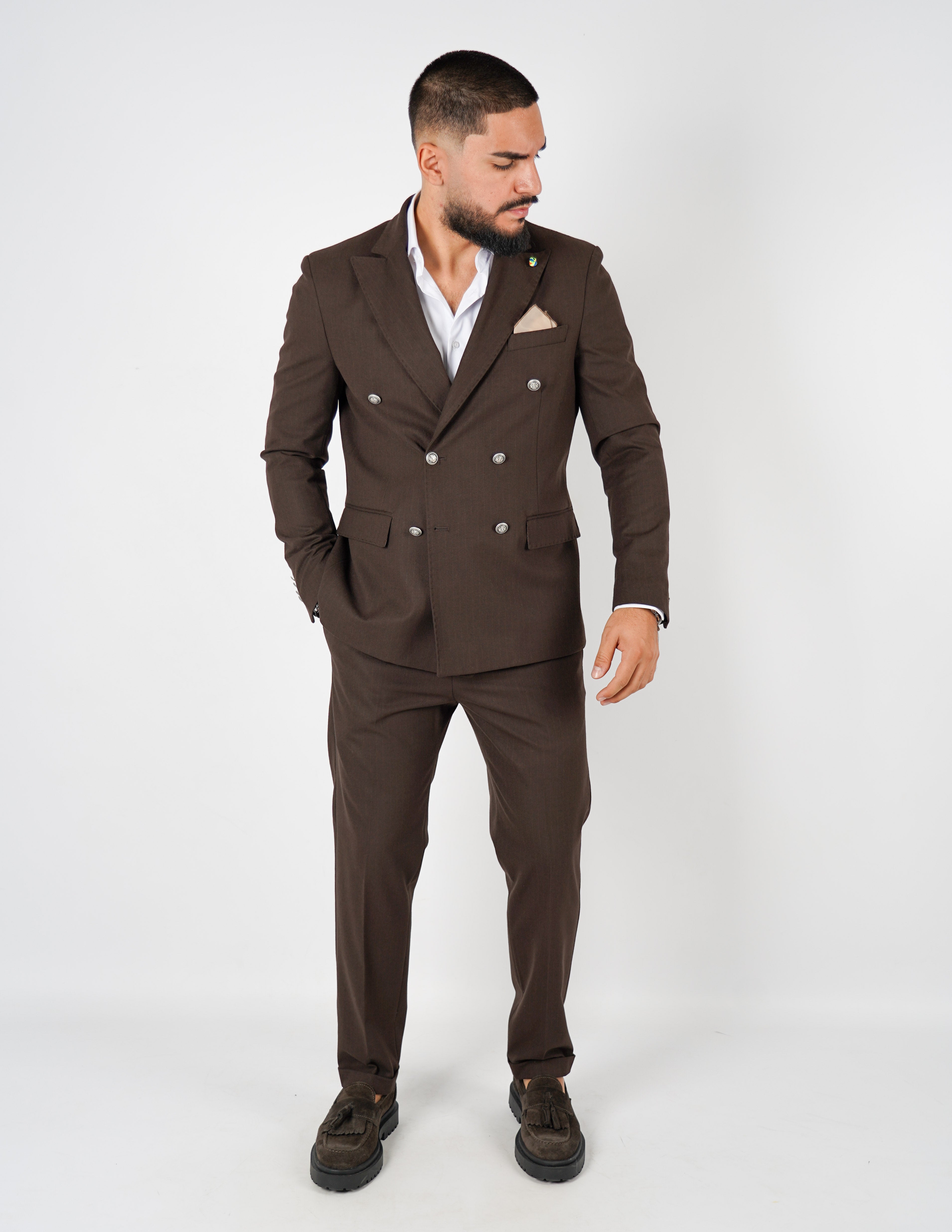 ABITO PREMIUM DOPPIOPETTO GESSATO