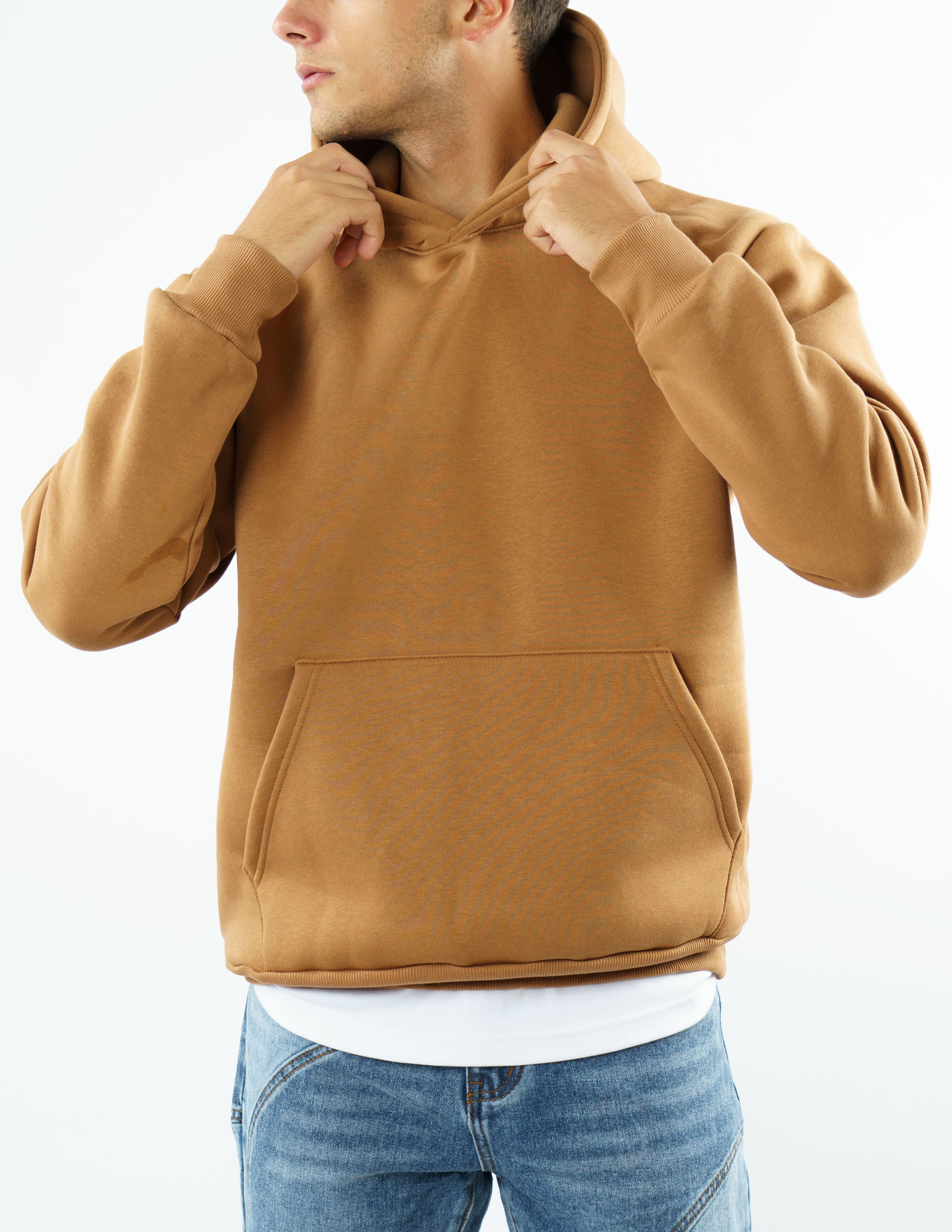 felpa con cappuccio basic fit