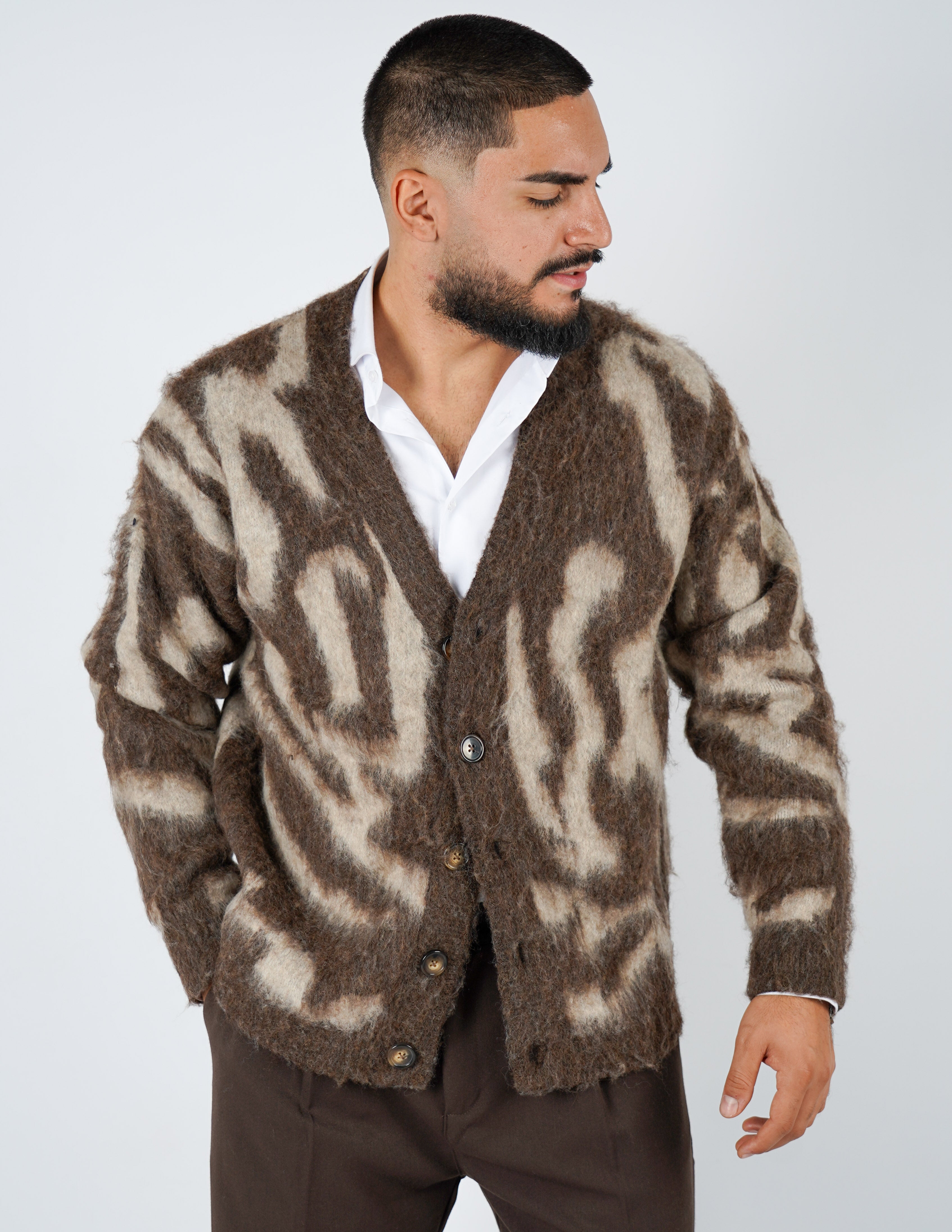 CARDIGAN STRUTTURATO A FANTASIA