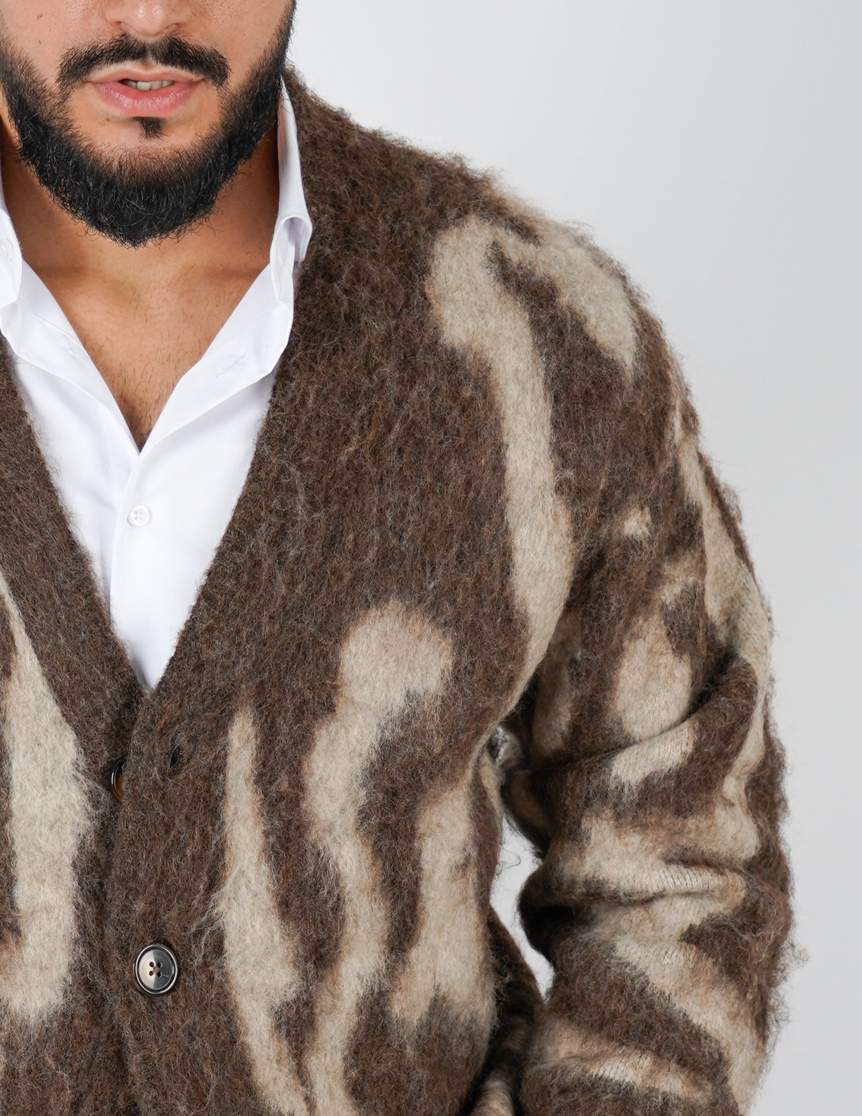 CARDIGAN STRUTTURATO A FANTASIA