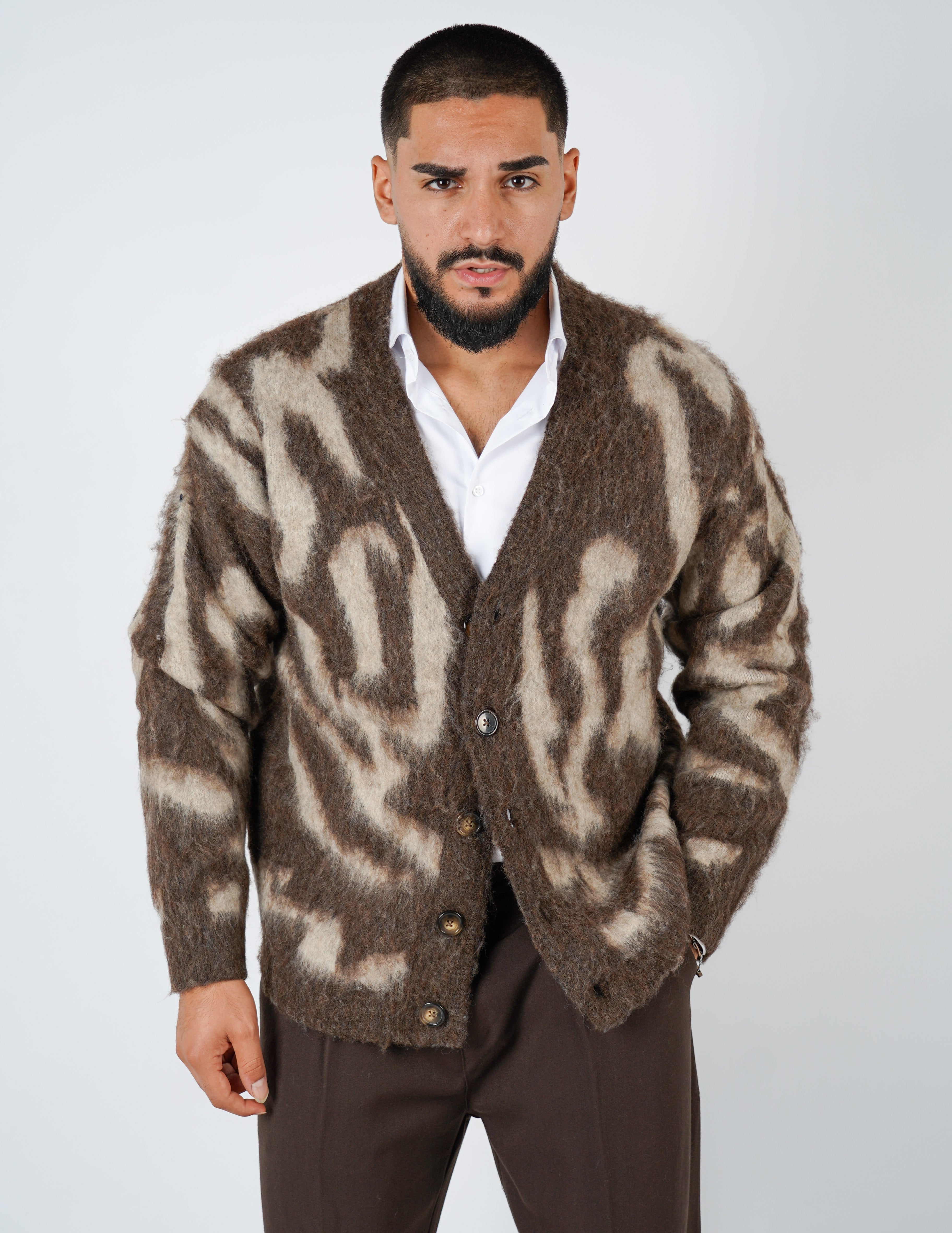 CARDIGAN STRUTTURATO A FANTASIA