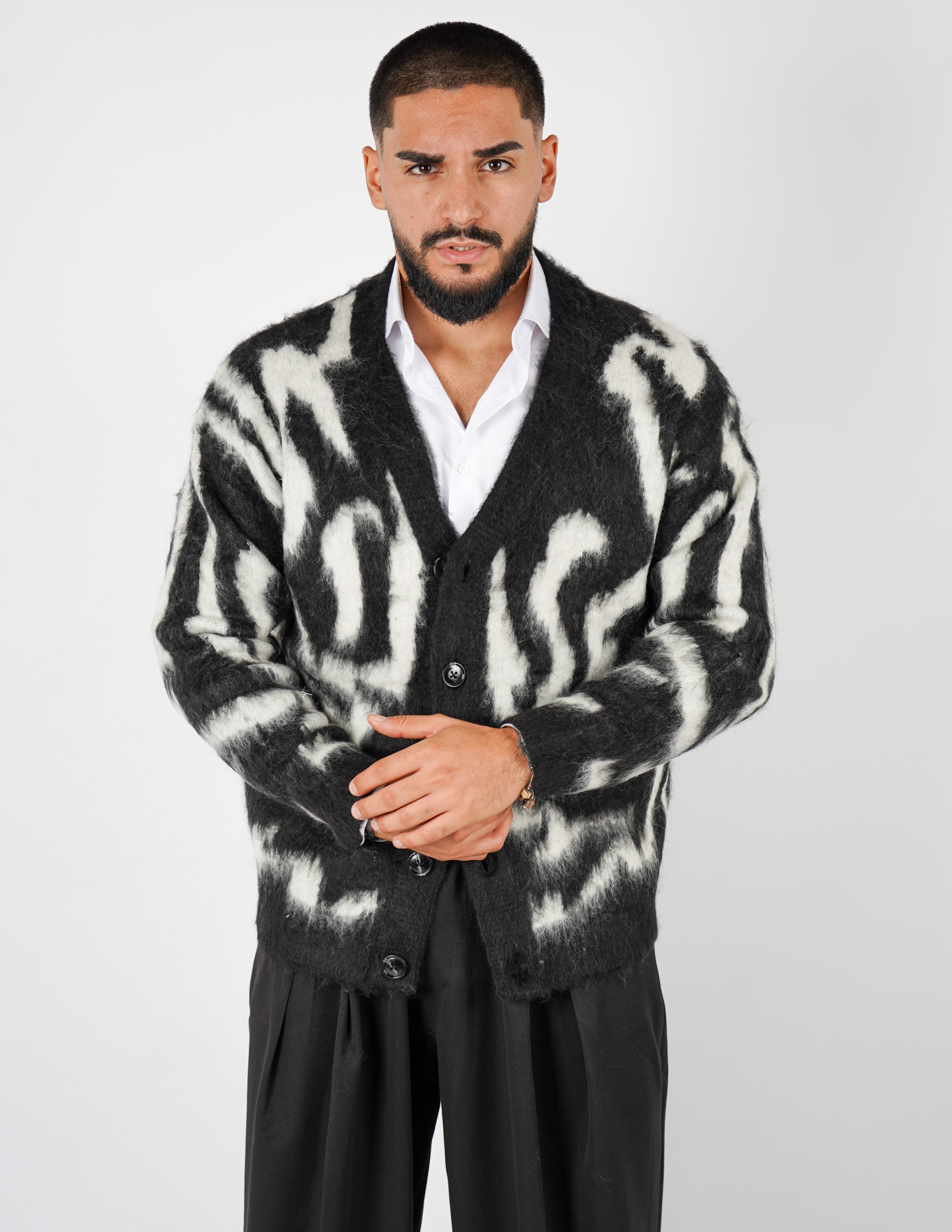 CARDIGAN STRUTTURATO A FANTASIA