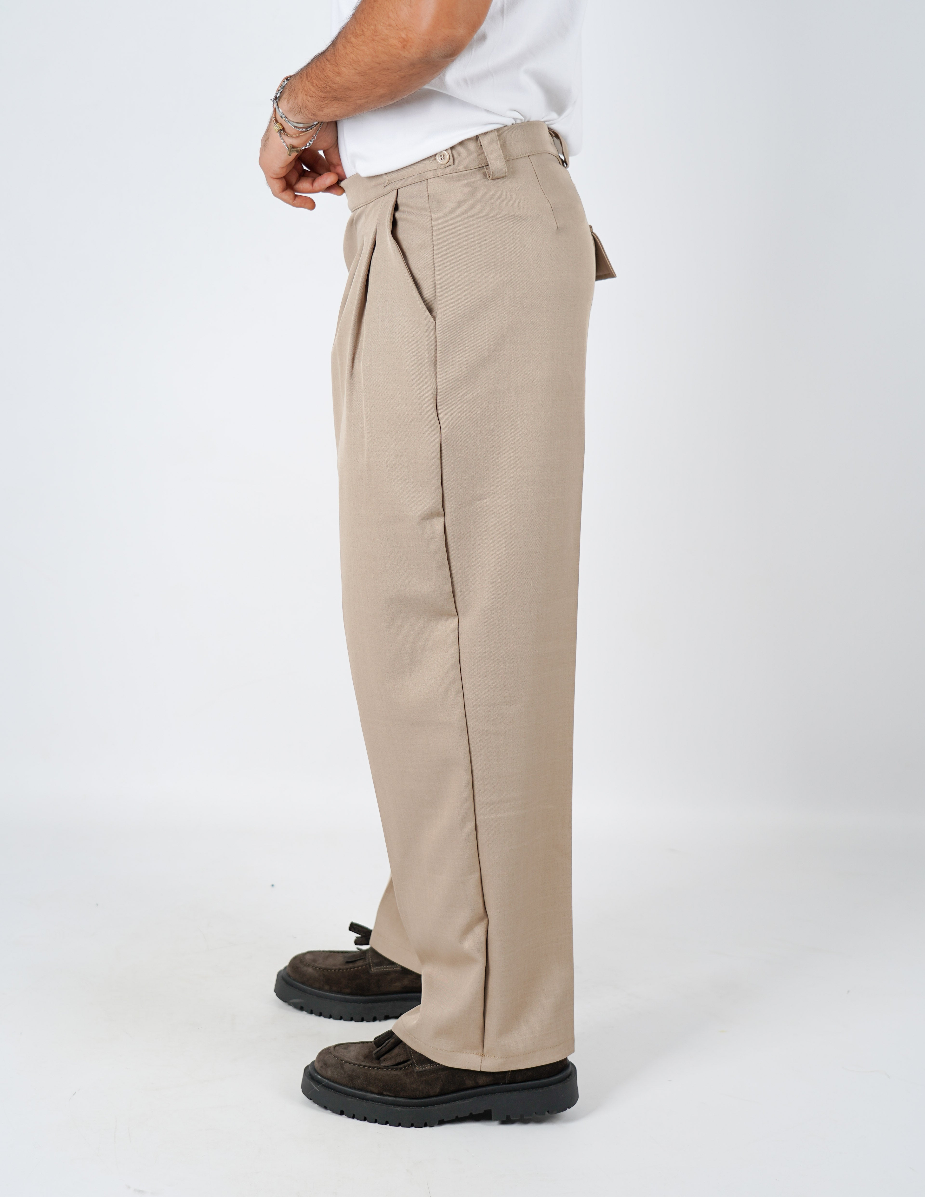 pantalone sartoriale wide fit